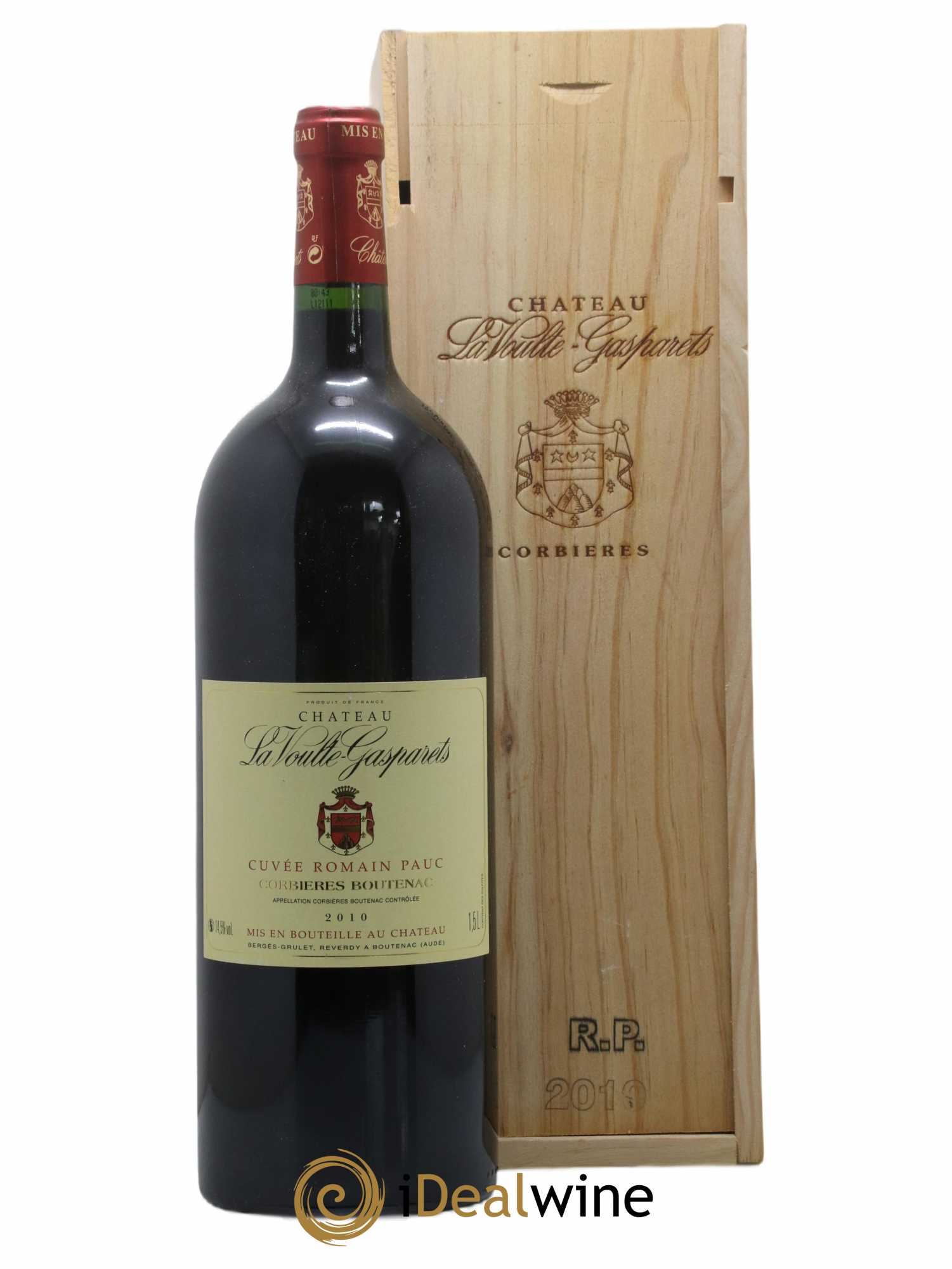 Corbières Boutenac La Voulte-Gasparets Cuvée Romain Pauc Patrick Reverdy 2010 - Lot de 1 magnum - 0