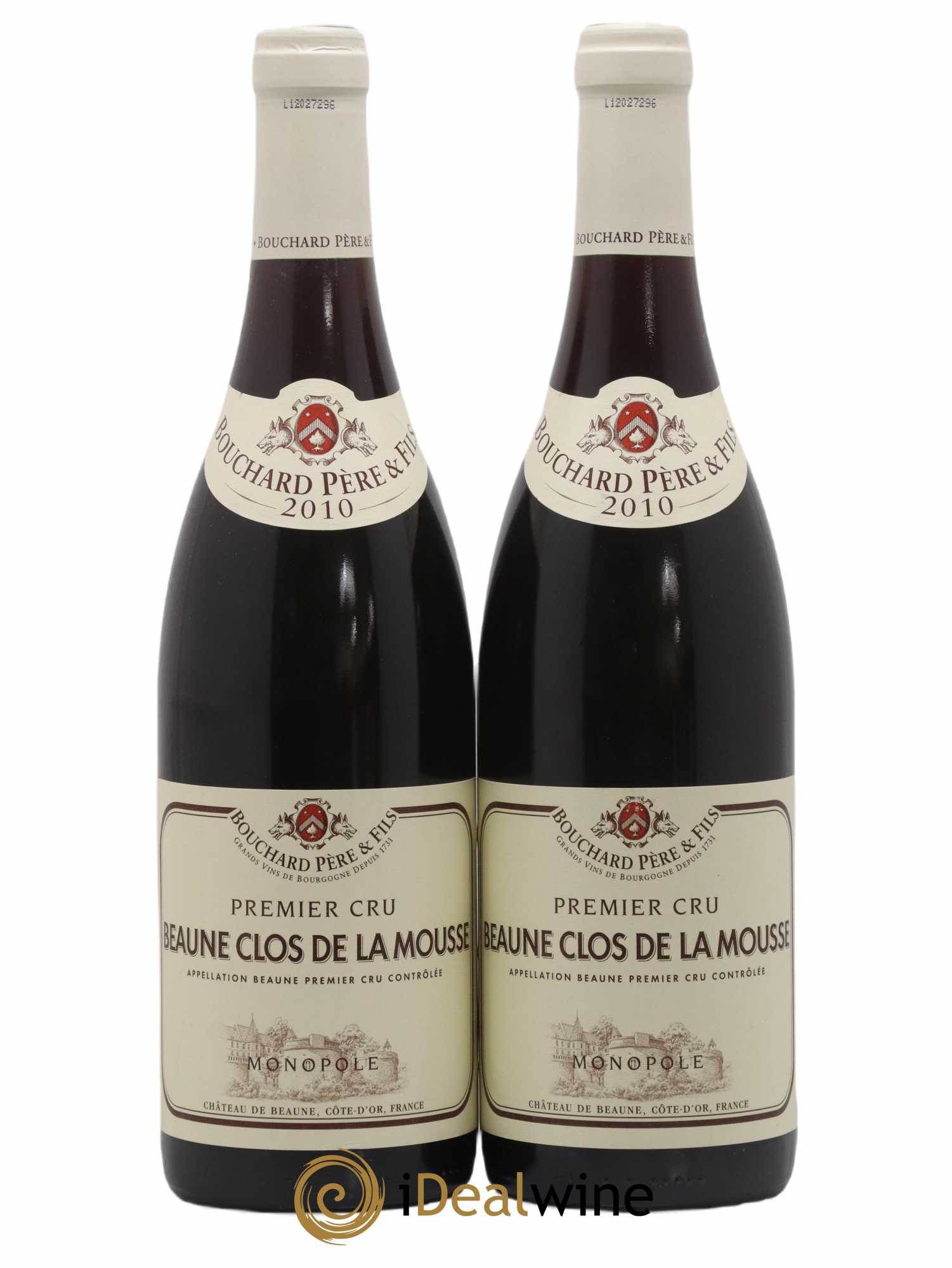 Beaune 1er Cru Clos de la Mousse Bouchard Père & Fils 2010 - Lot de 2 bouteilles - 0