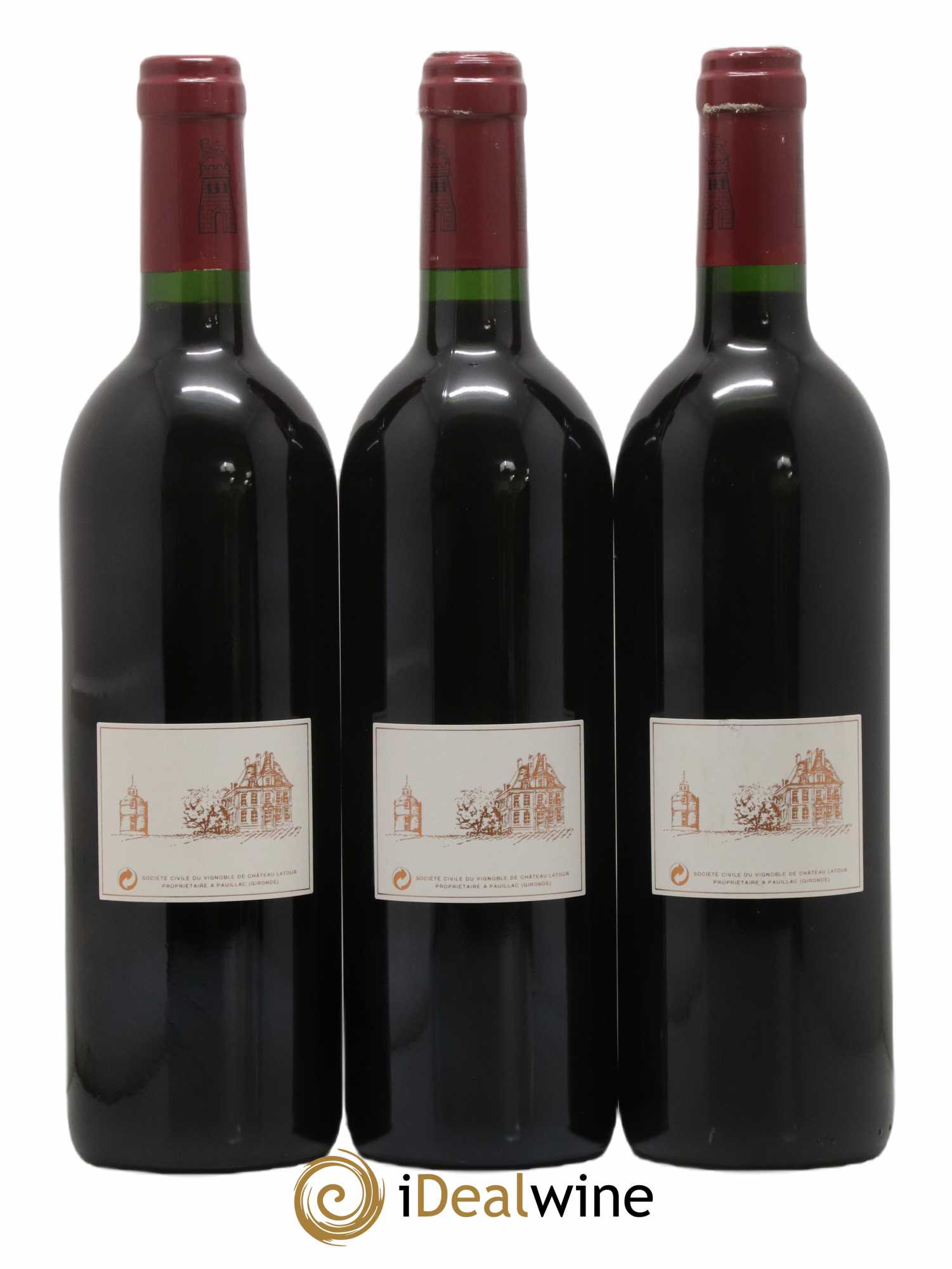 Château Latour 1er Grand Cru Classé 1995 - Lot de 3 bouteilles - 1