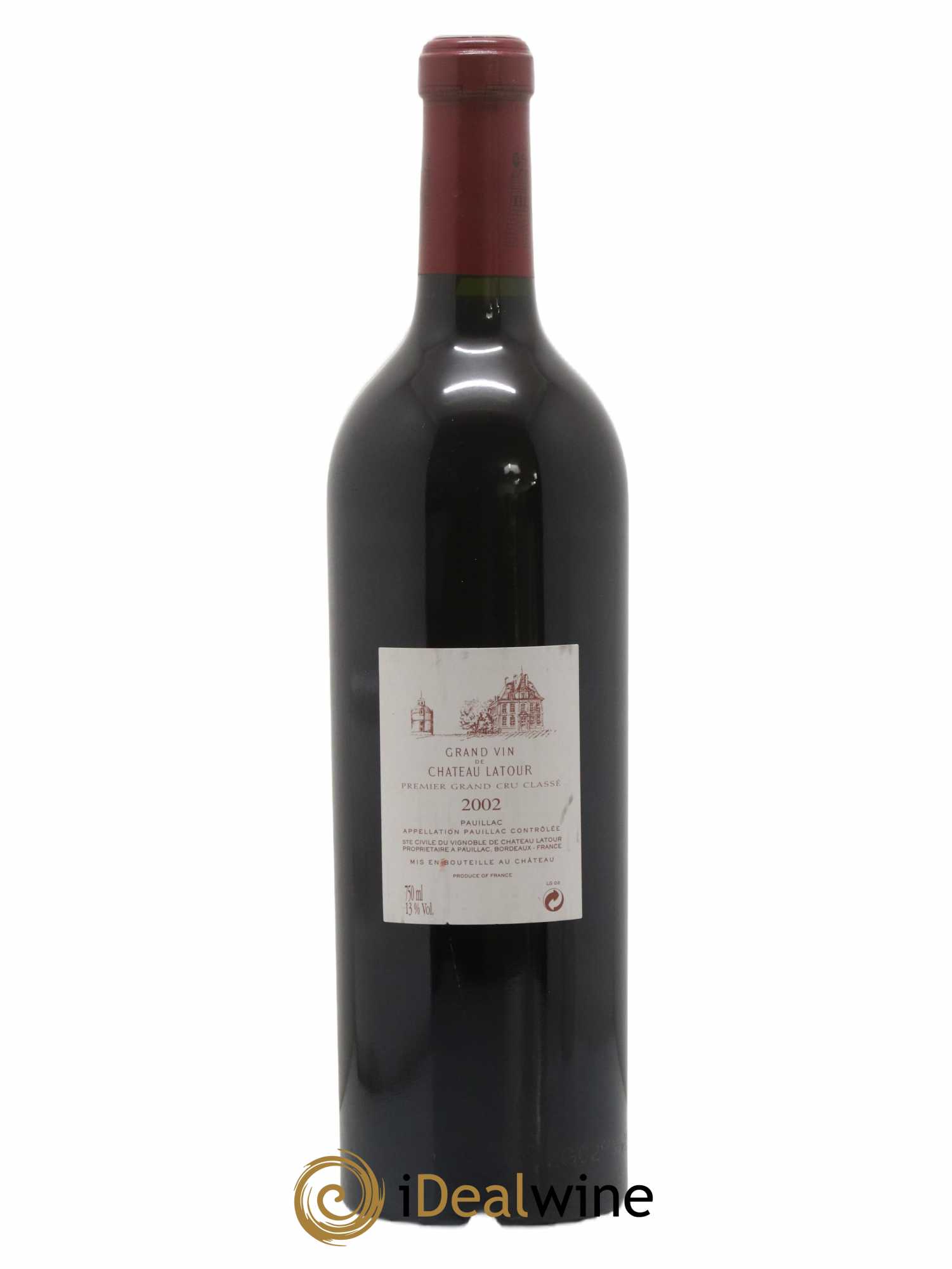 Château Latour 1er Grand Cru Classé 2002 - Lot de 1 bouteille - 1