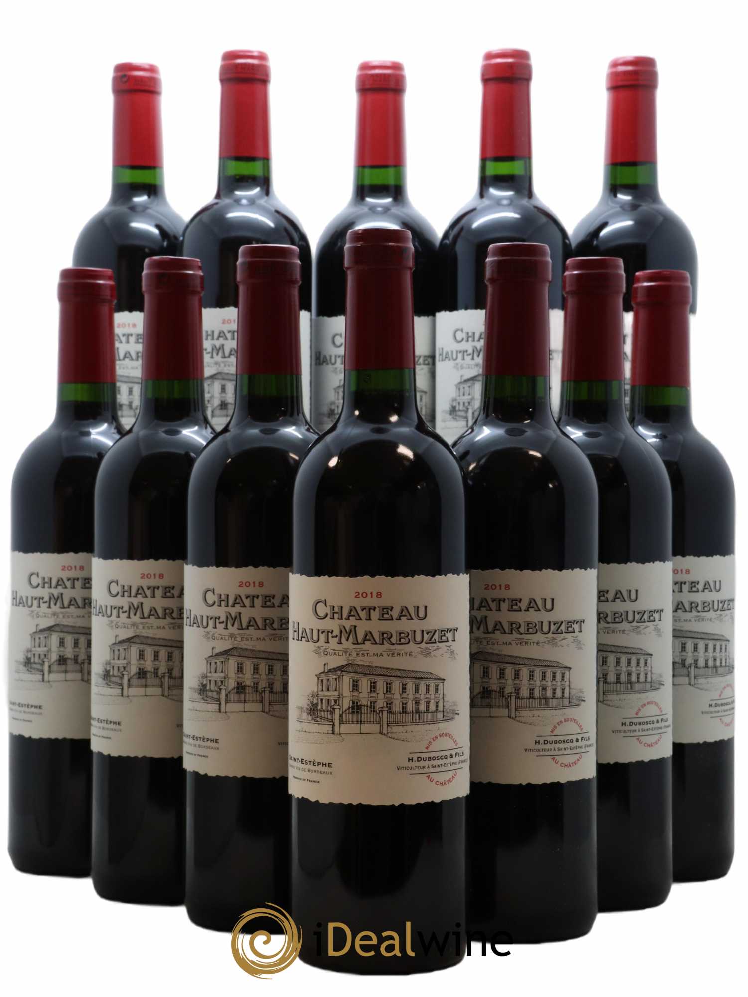 Château Haut Marbuzet 2018 - Lot of 12 bottles - 0