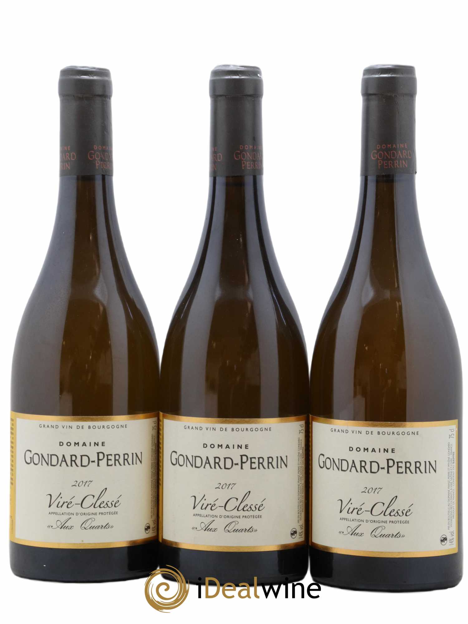 Viré-Clessé Aux Quarts Domaine Gondard Perrin 2017 - Posten von 3 Flaschen - 0