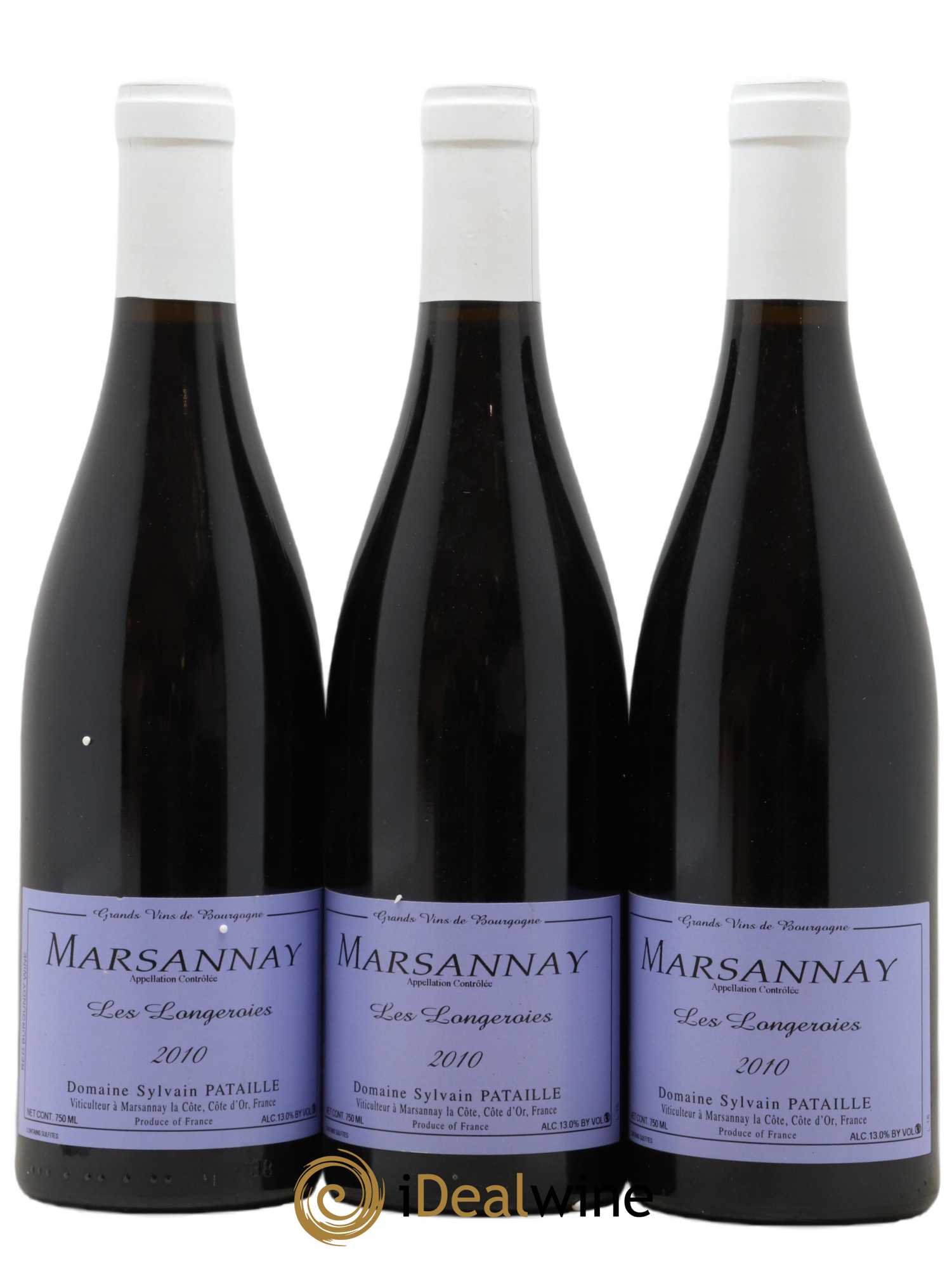 Marsannay Les Longeroies Sylvain Pataille (Domaine) 2010 - Lot de 3 bouteilles - 0