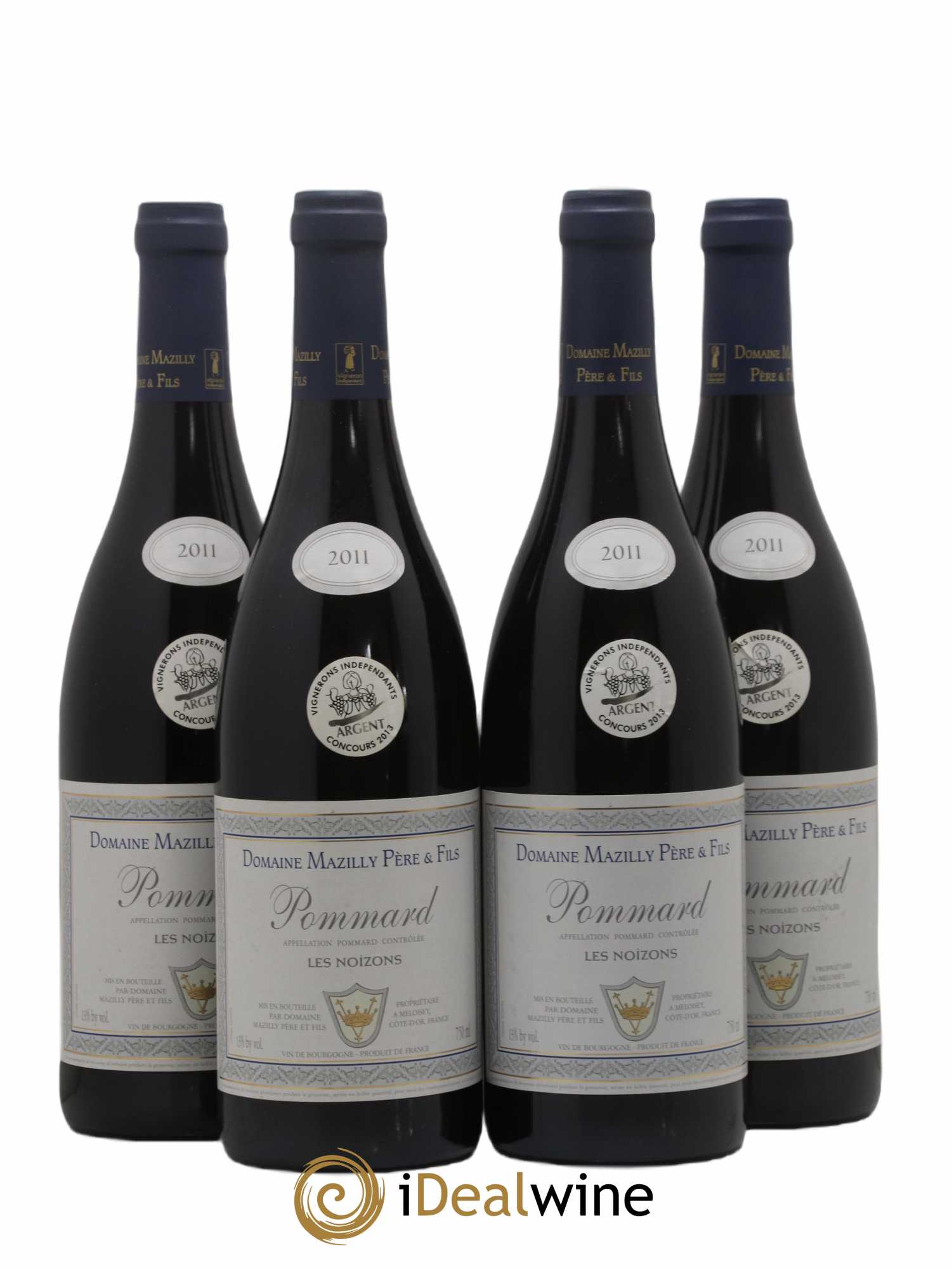 Pommard Les Noizons Mazilly Père et Fils 2011 - Posten von 4 Flaschen - 0
