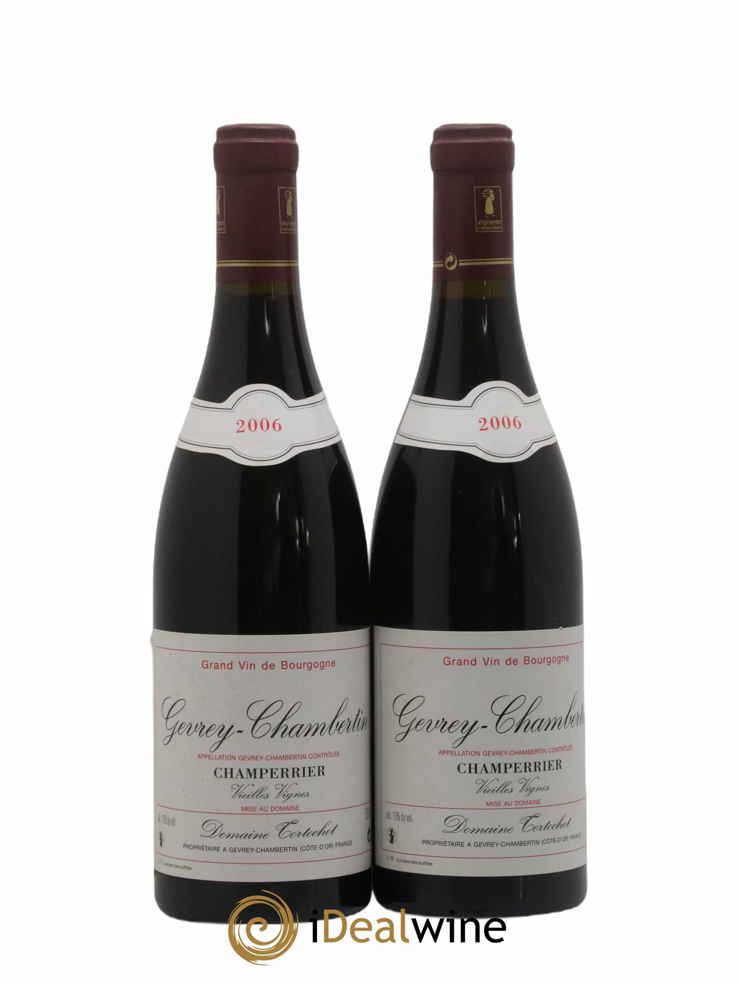 Gevrey-Chambertin Champerrier Vieilles Vignes Domaine Tortochot 2006 - Posten von 2 Flaschen - 0