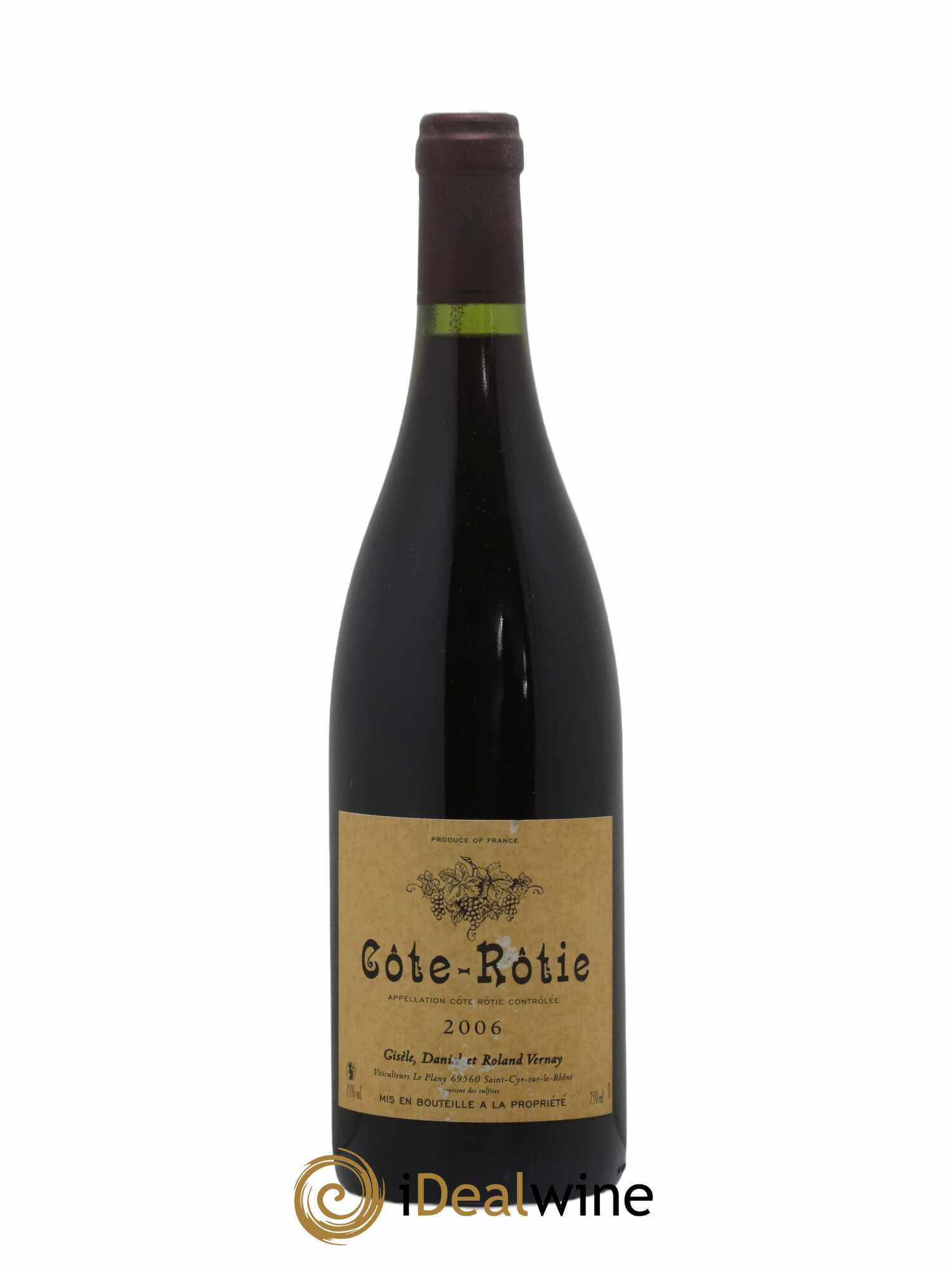 Côte-Rôtie Gisèle, Daniel et Roland Vernay 2006 - Lot de 1 bouteille - 0