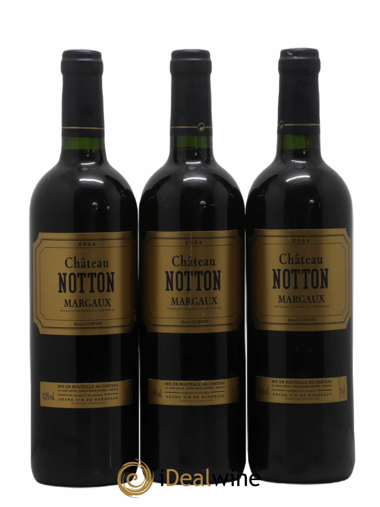 Château Notton 2004 - Lot de 3 bouteilles - 0