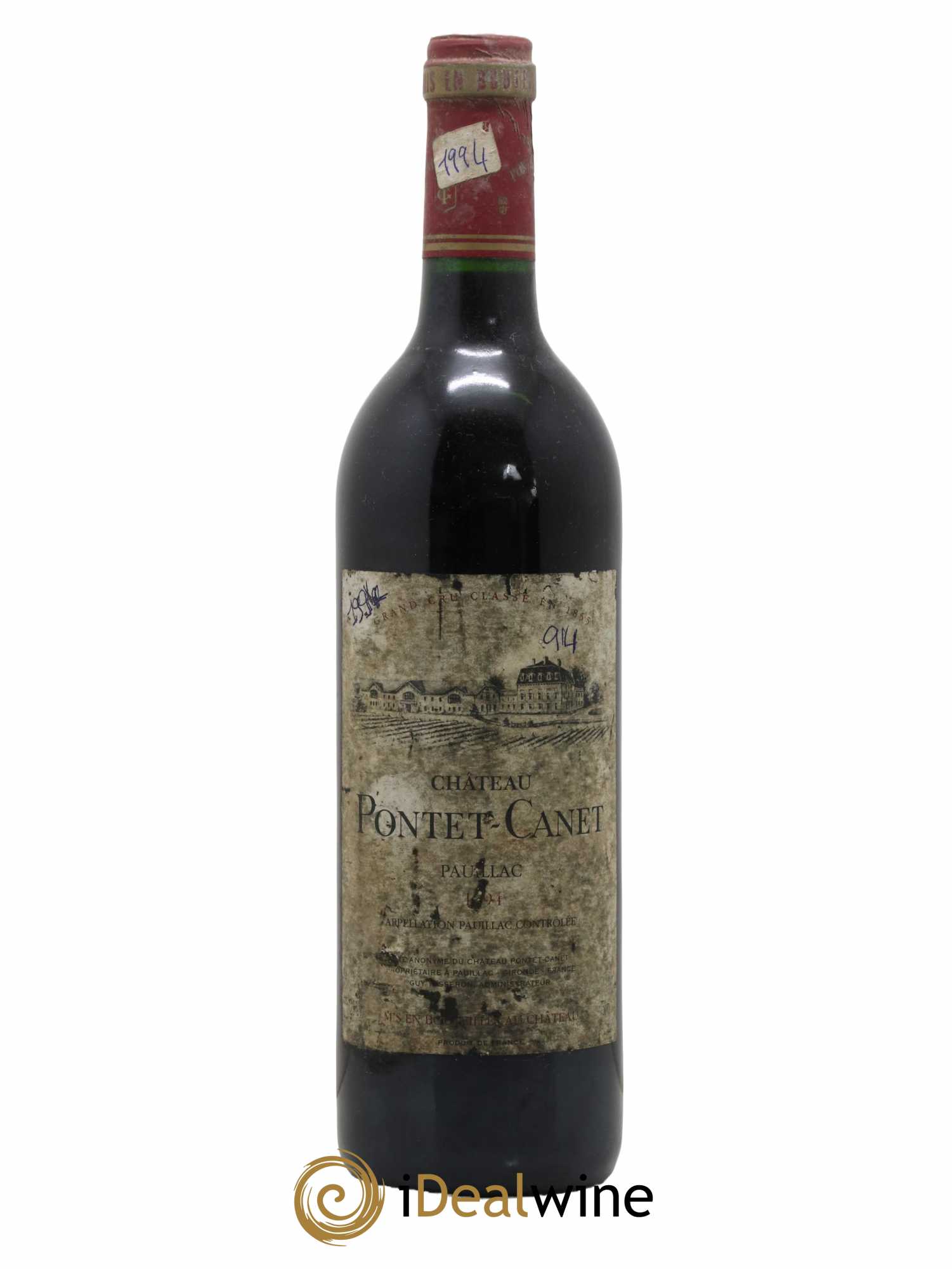 Château Pontet Canet 5ème Grand Cru Classé 1994 - Lot de 1 bouteille - 0