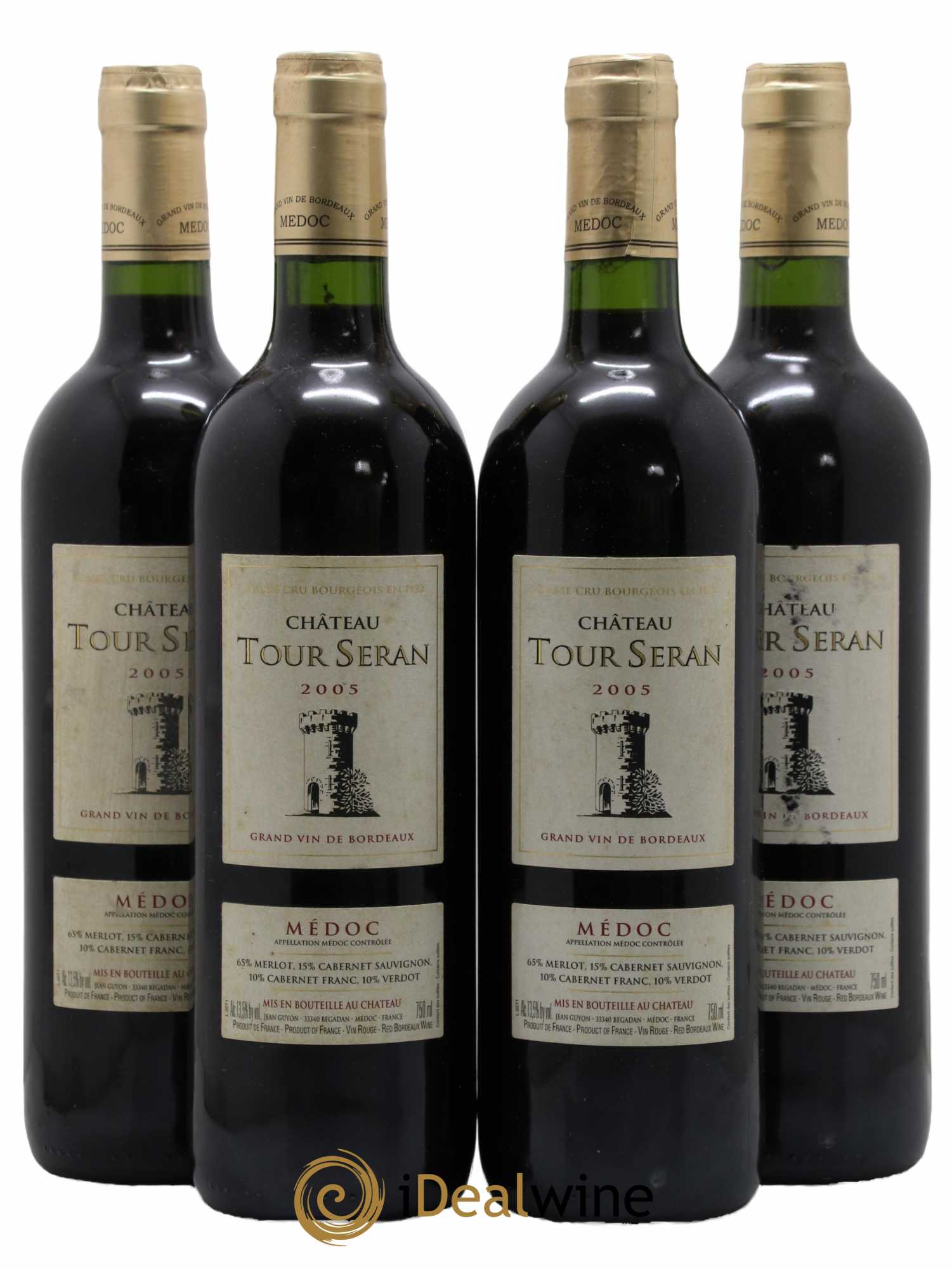 Château Tour Séran Cru Bourgeois 2005 - Lot de 4 bouteilles - 0