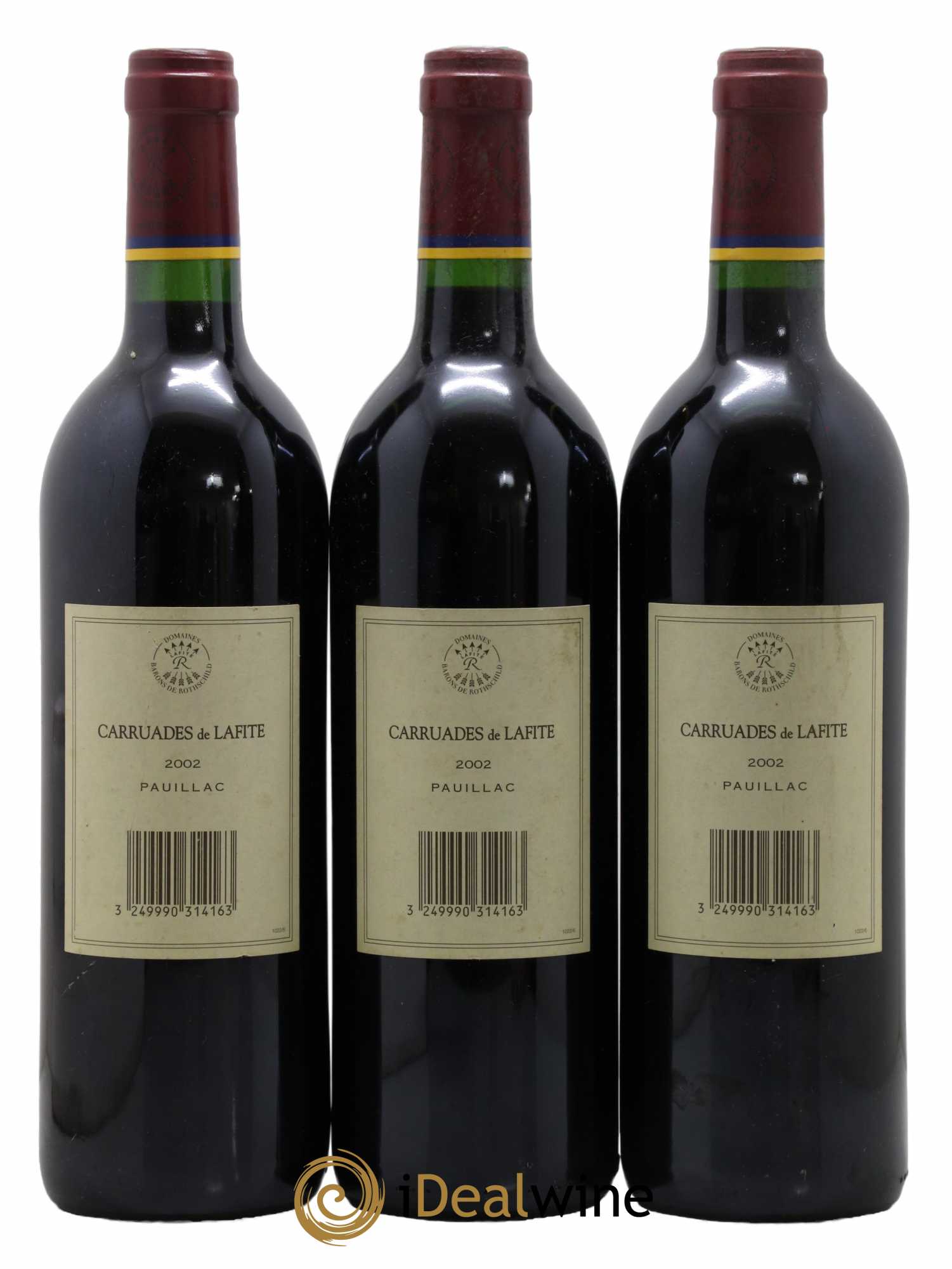 Carruades de Lafite Rothschild Second Vin 2002 - Lot de 3 bouteilles - 1