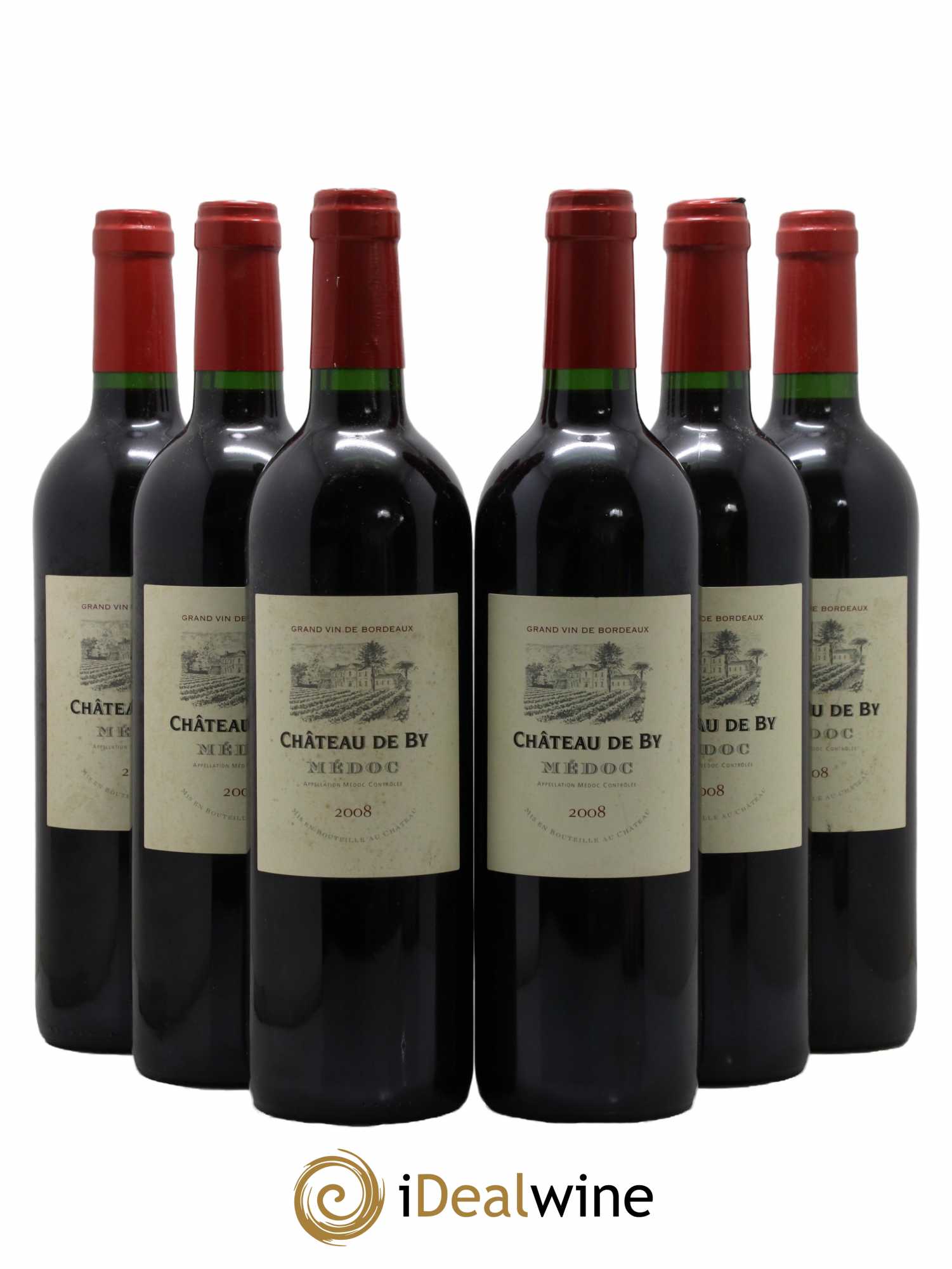 Médoc Château De By 2008 - Lot de 6 bouteilles - 0