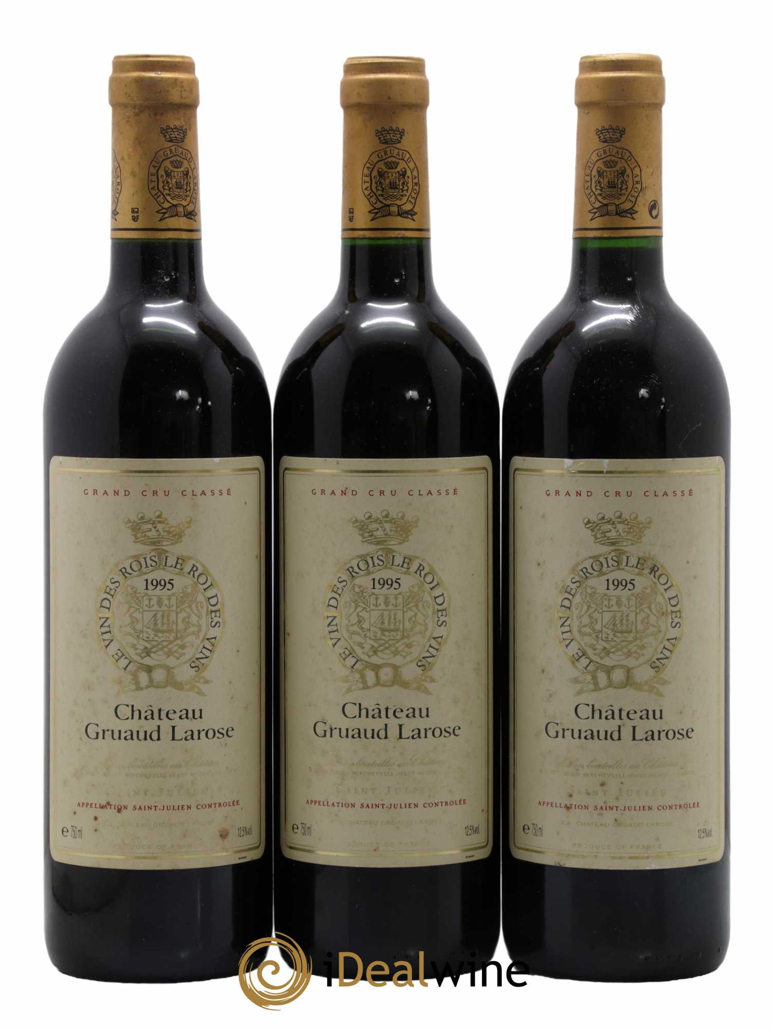 Château Gruaud Larose 2ème Grand Cru Classé 1995 - Lot de 3 bouteilles - 0