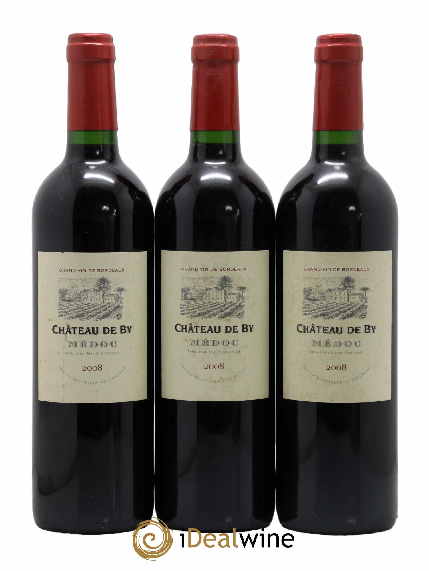 Médoc Château De By 2008 - Lot de 3 bouteilles - 0