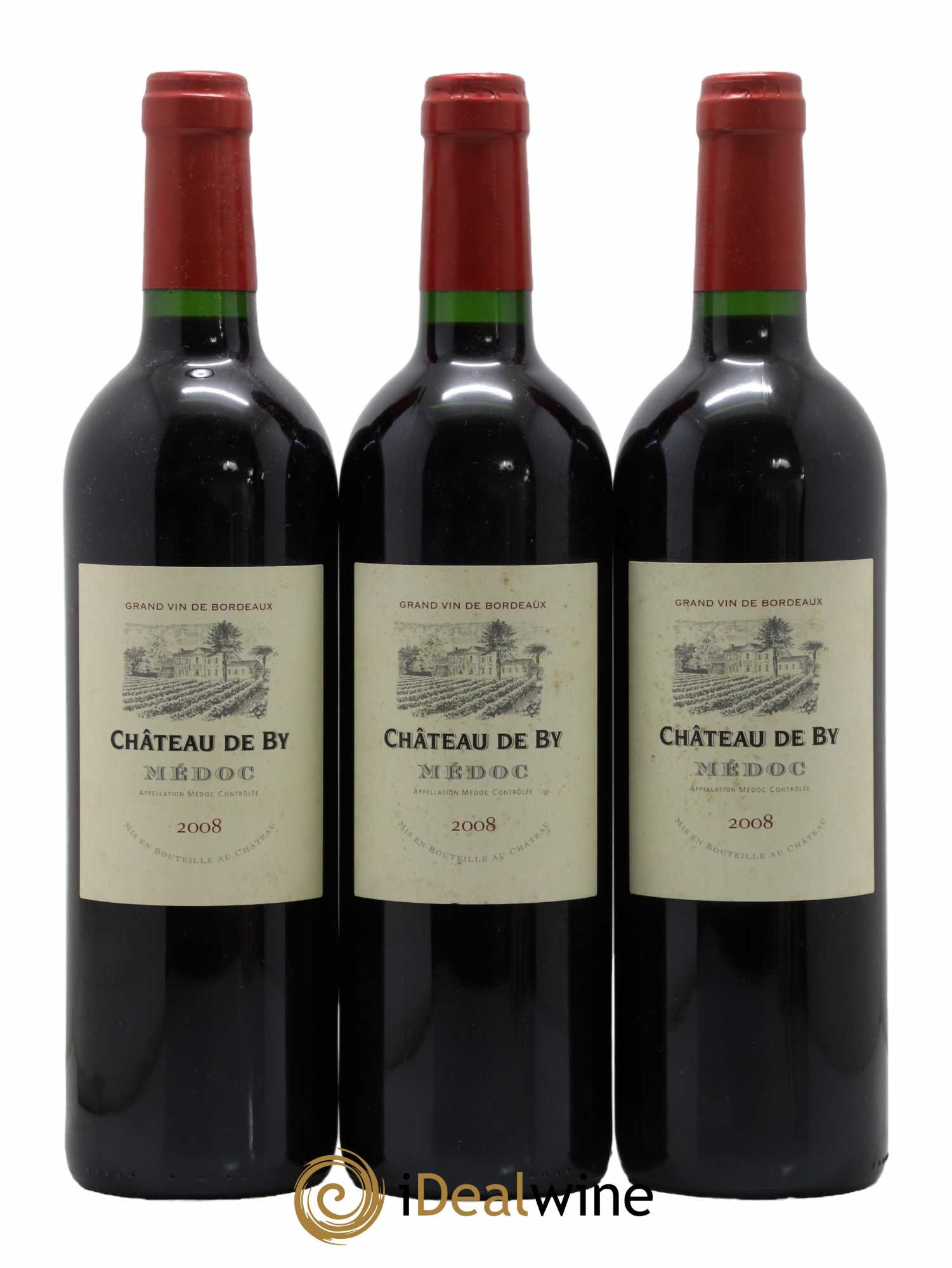 Médoc Château De By 2008 - Lot de 3 bouteilles - 0
