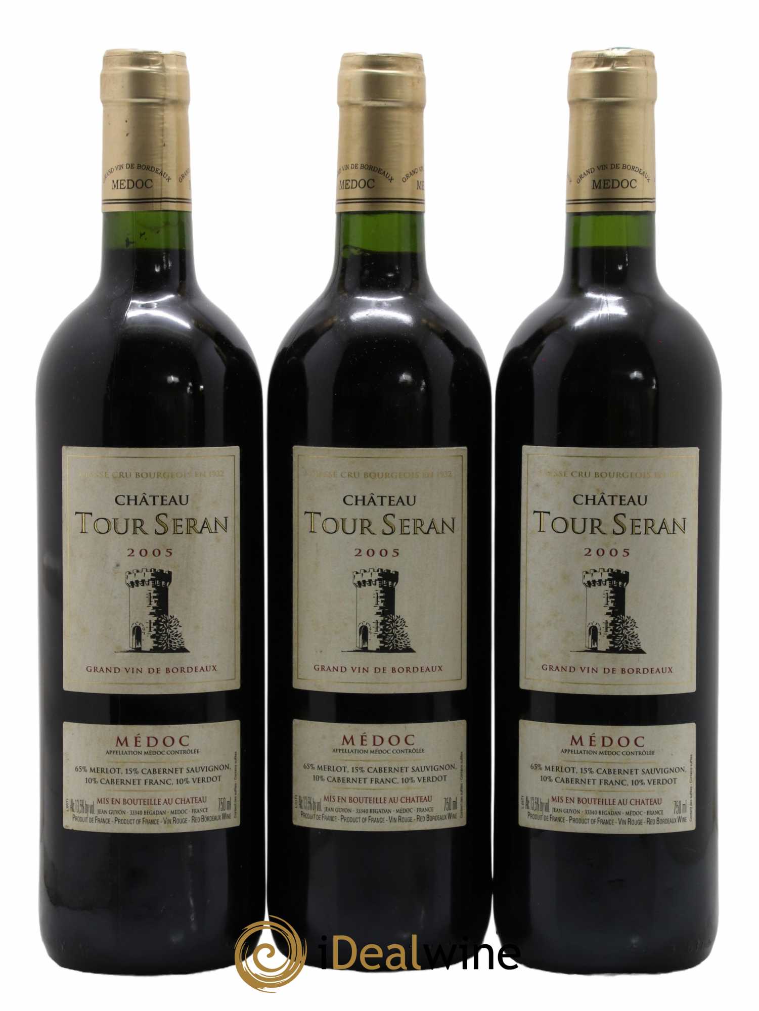 Château Tour Séran Cru Bourgeois 2005 - Lot de 3 bouteilles - 0