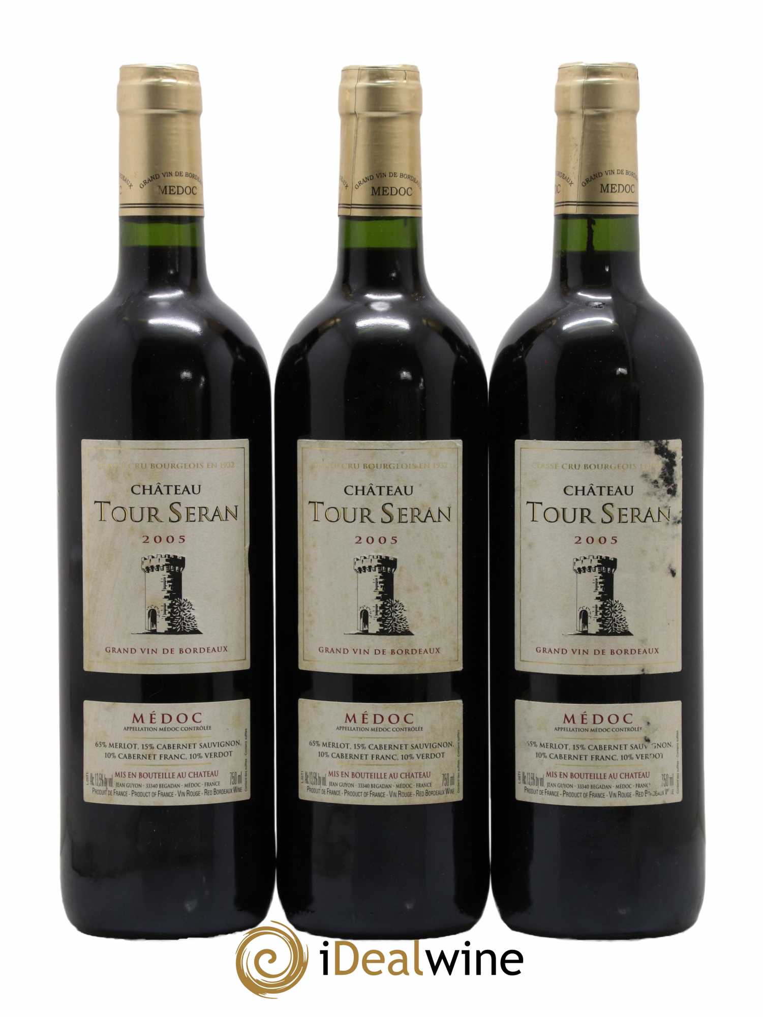Château Tour Séran Cru Bourgeois 2005 - Lot de 3 bouteilles - 0