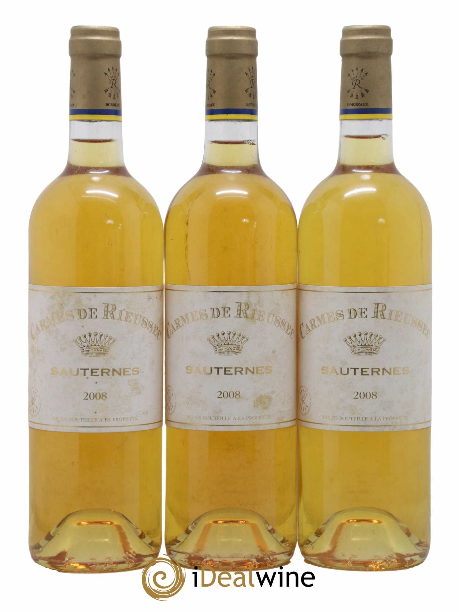 Carmes de Rieussec 2008 - Posten von 3 Flaschen - 0