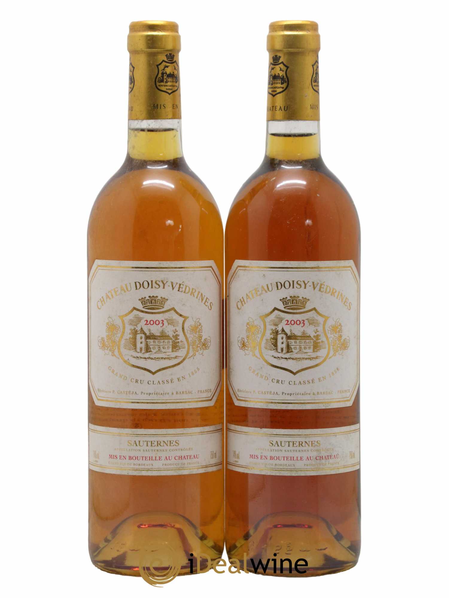 Château Doisy-Védrines 2ème Grand Cru Classé 2003 - Posten von 2 Flaschen - 0