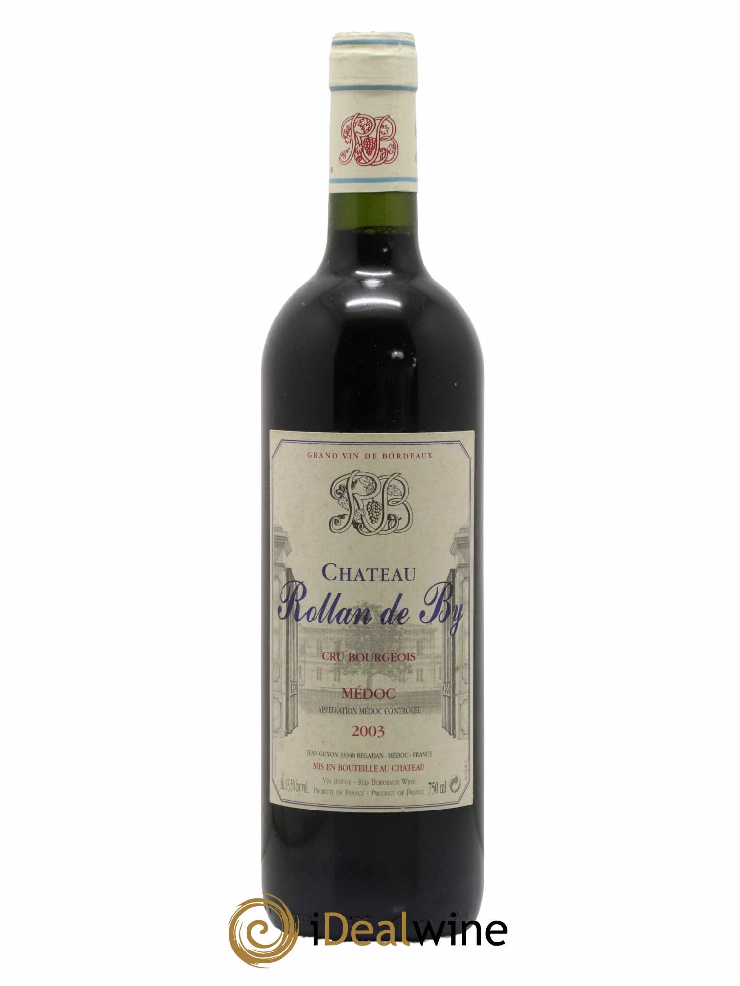 Château Rollan de By Cru Bourgeois 2003 - Lot de 1 bouteille - 0