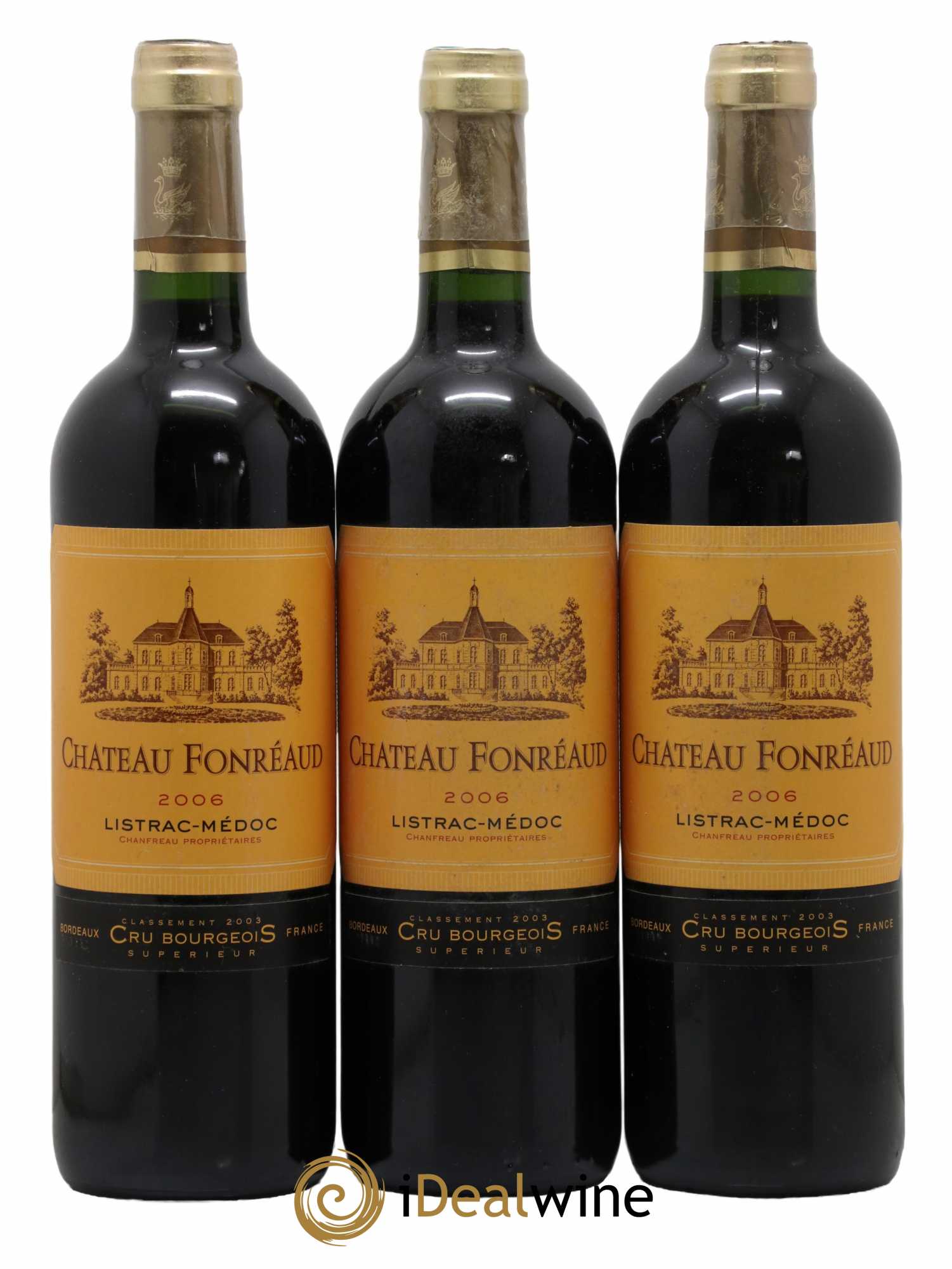 Château Fonréaud Cru Bourgeois 2006 - Lot de 3 bouteilles - 0
