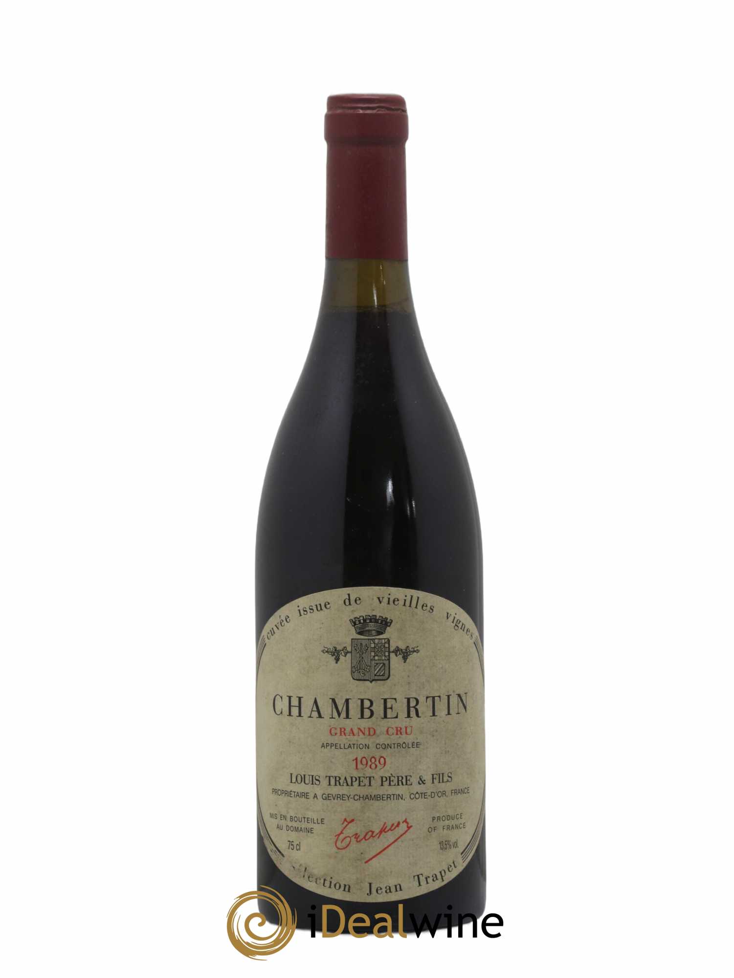 Chambertin Grand Cru Vieilles Vignes Louis Trapet Pere Et Fils 1989 - Posten von 1 Flasche - 0