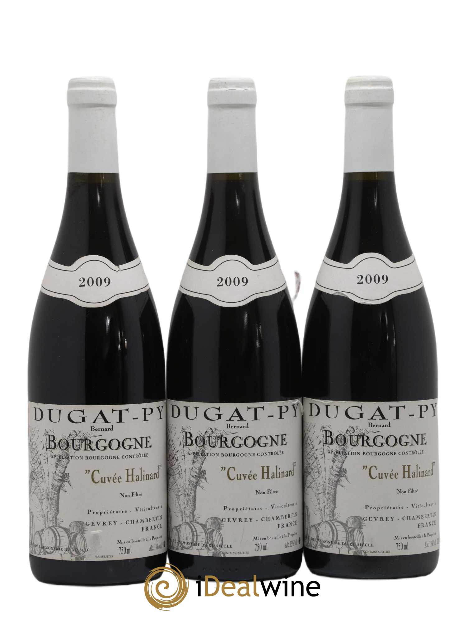 Bourgogne Cuvée Halinard Dugat-Py 2009 - Lot de 3 bouteilles - 0