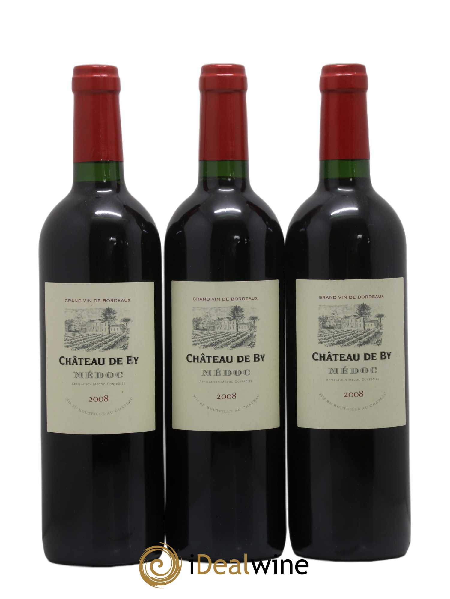 Médoc Château De By 2008 - Lot de 3 bouteilles - 0
