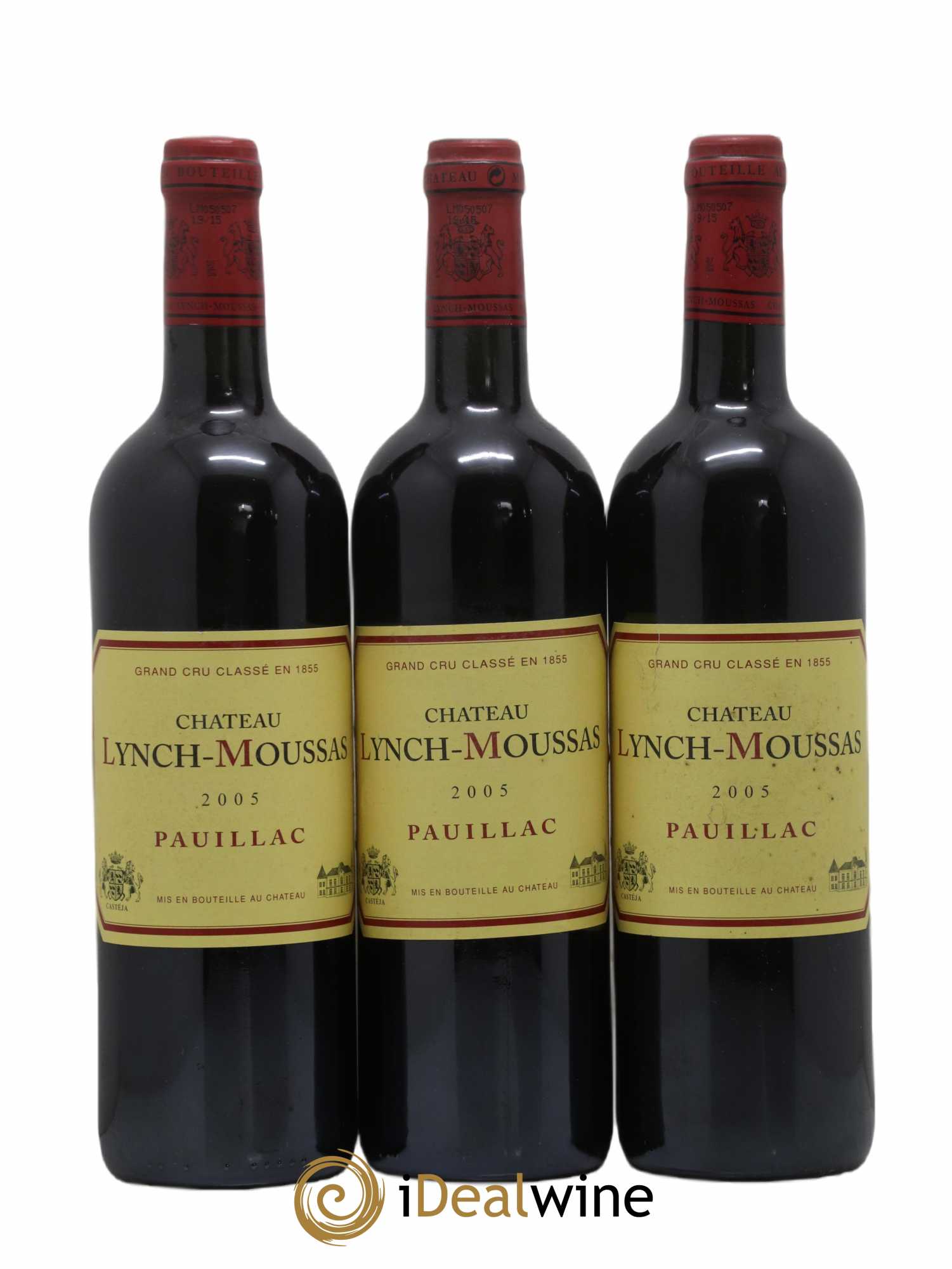 Château Lynch Moussas 5ème Grand Cru Classé 2005 - Lot de 3 bouteilles - 0