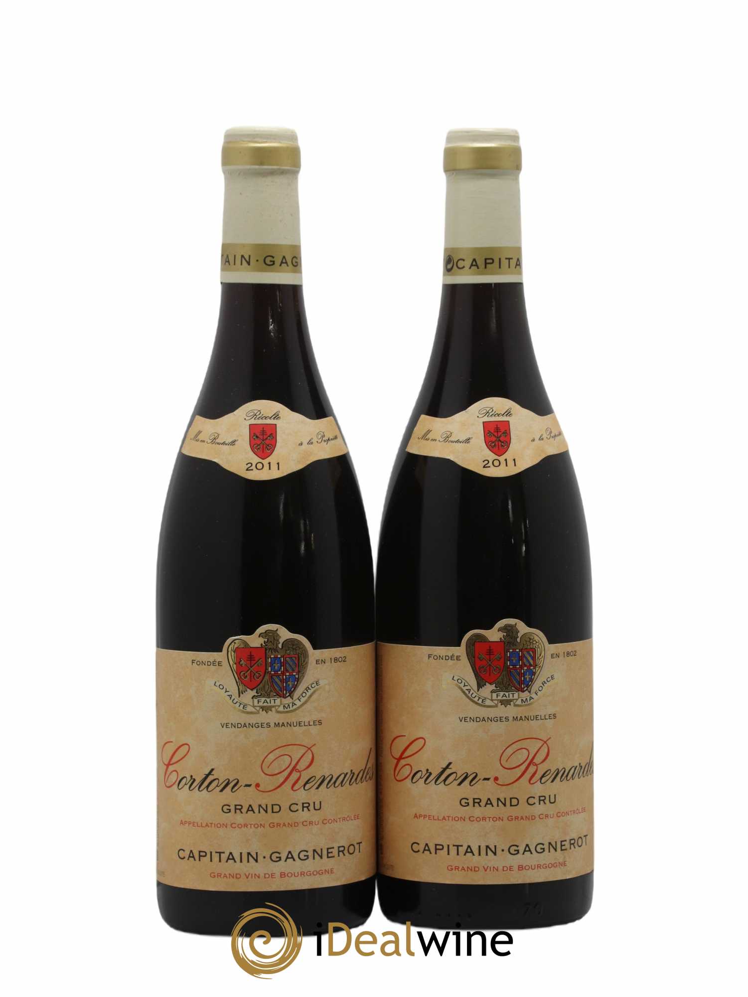 Corton Grand Cru Renardes Captain Gagnerot 2011 - Lot de 2 bouteilles - 0
