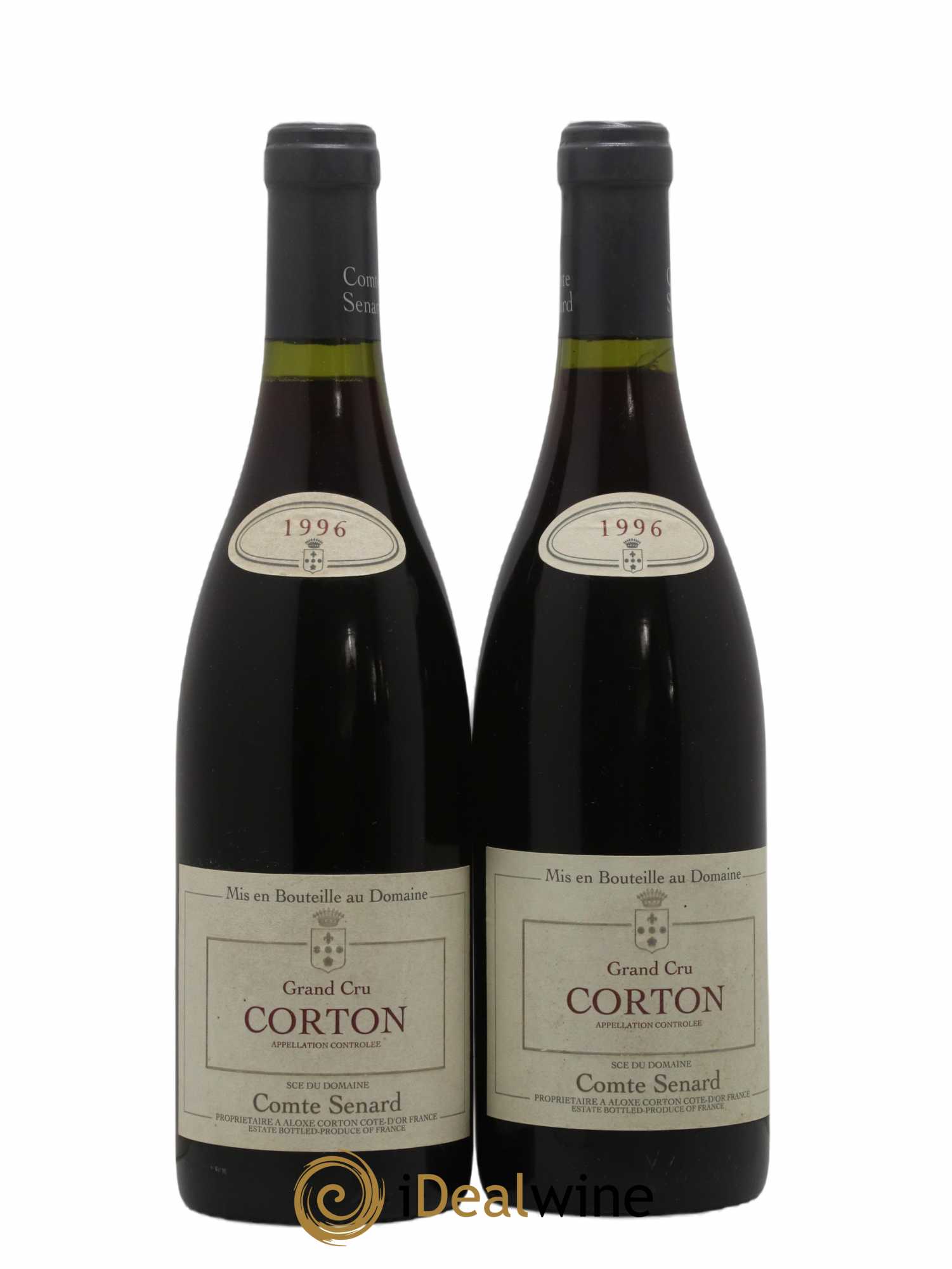 Corton Grand Cru Comte Senard 1996 - Lot de 2 bouteilles - 0