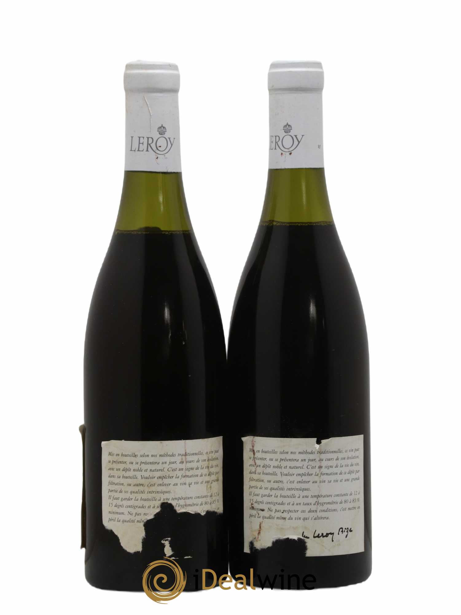 Maranges Leroy SA 1990 - Lot de 2 bouteilles - 1
