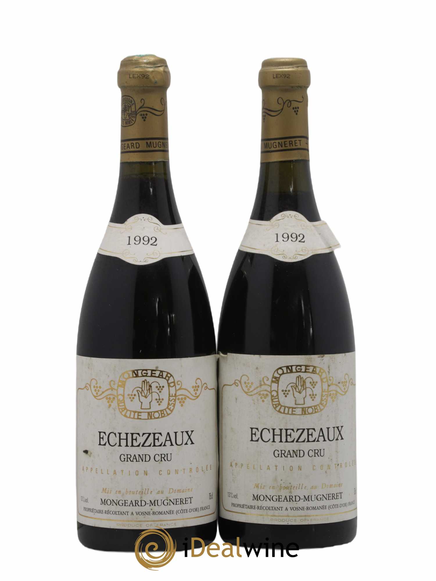 Echezeaux Grand Cru Mongeard-Mugneret (Domaine) 1992 - Lot de 2 bouteilles - 0