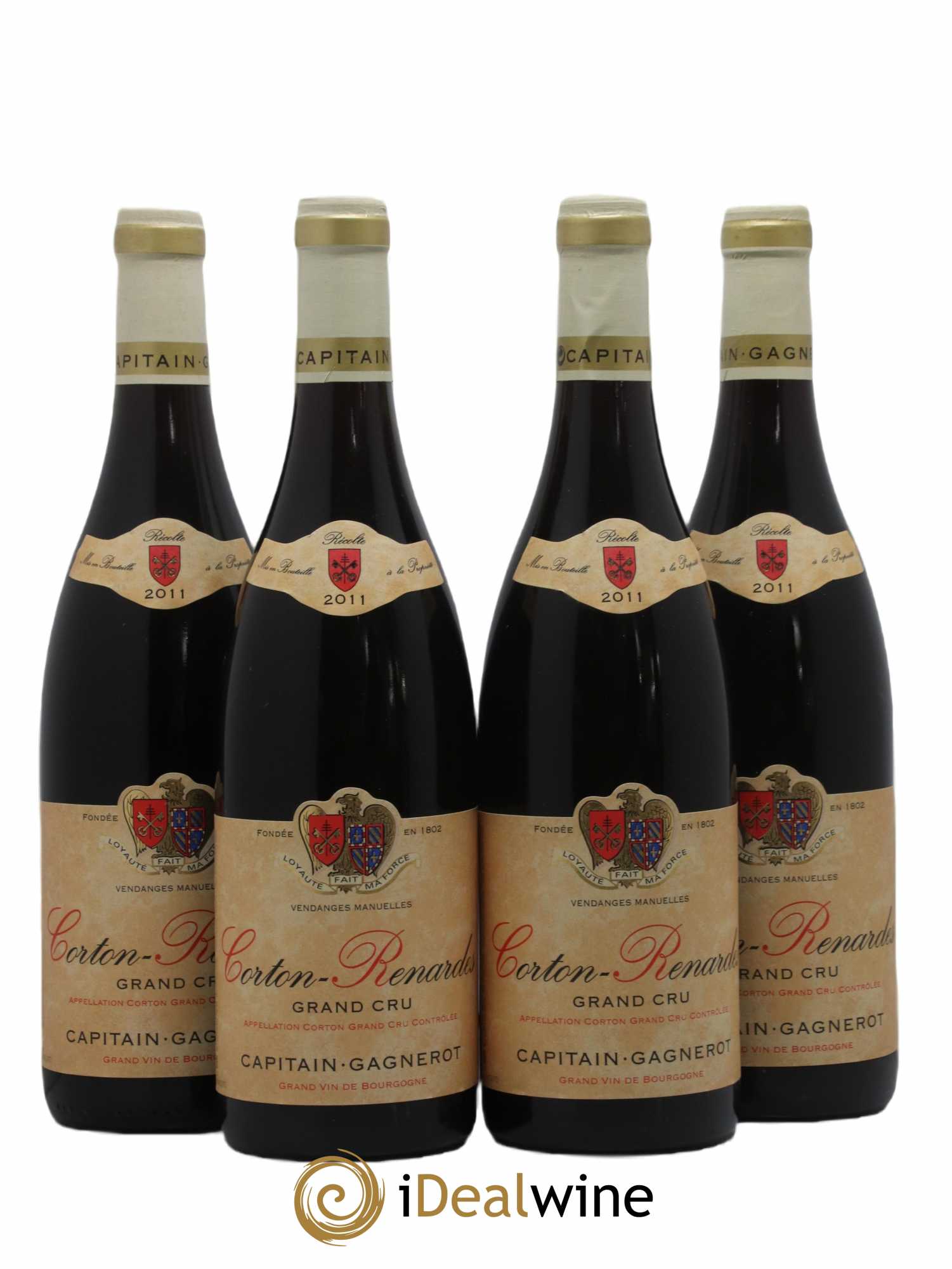 Corton Grand Cru Renardes Captain Gagnerot 2011 - Lot de 4 bouteilles - 0