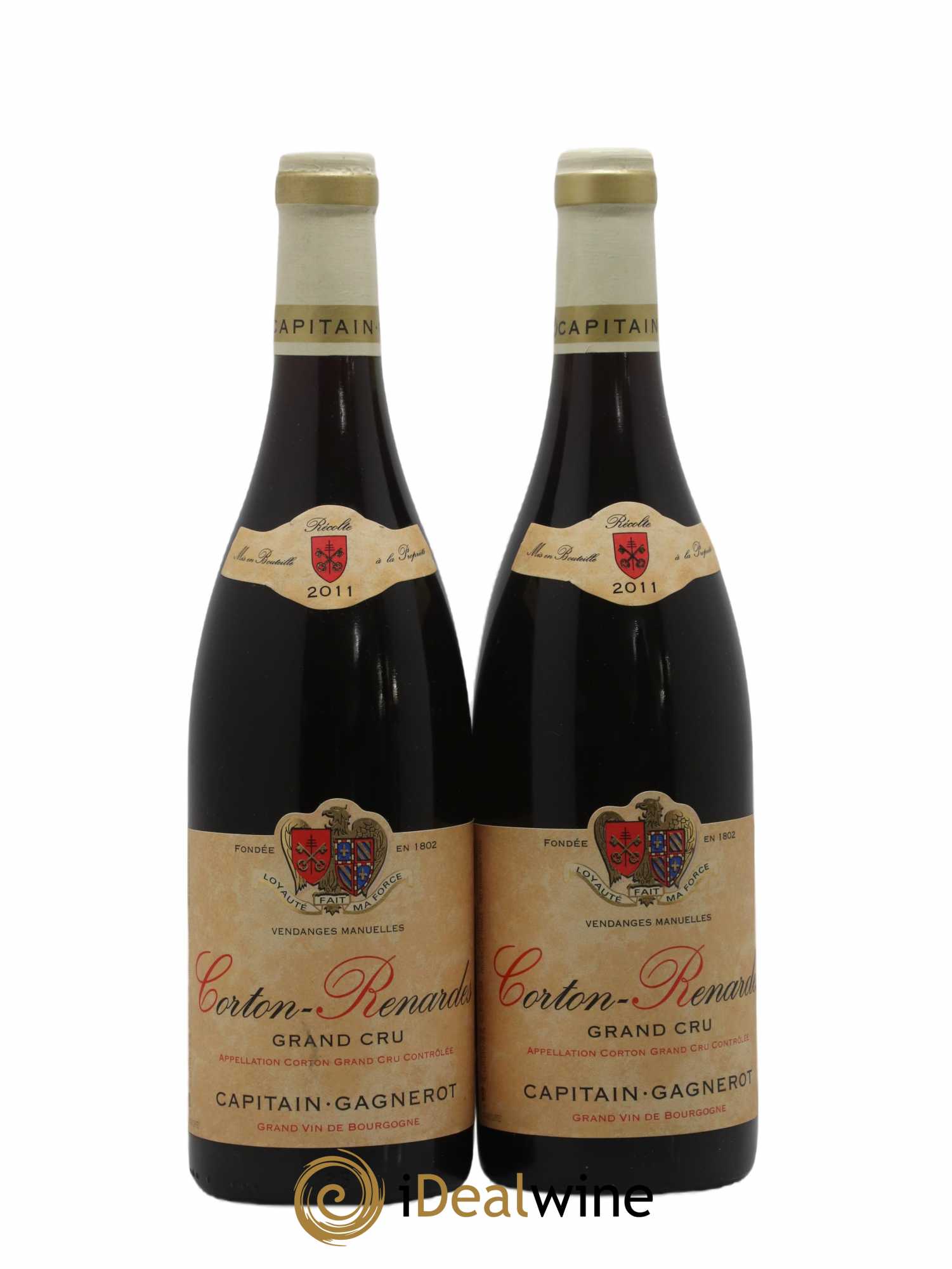 Corton Grand Cru Renardes Captain Gagnerot 2011 - Lot de 2 bouteilles - 0