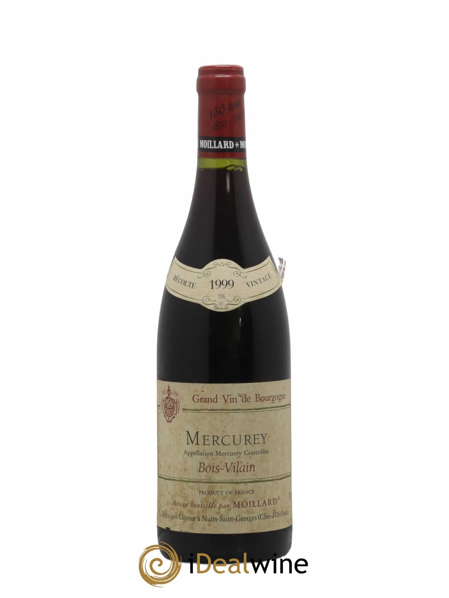 Mercurey Bois Vilain Moillard 1999 - Lot of 1 bottle - 0