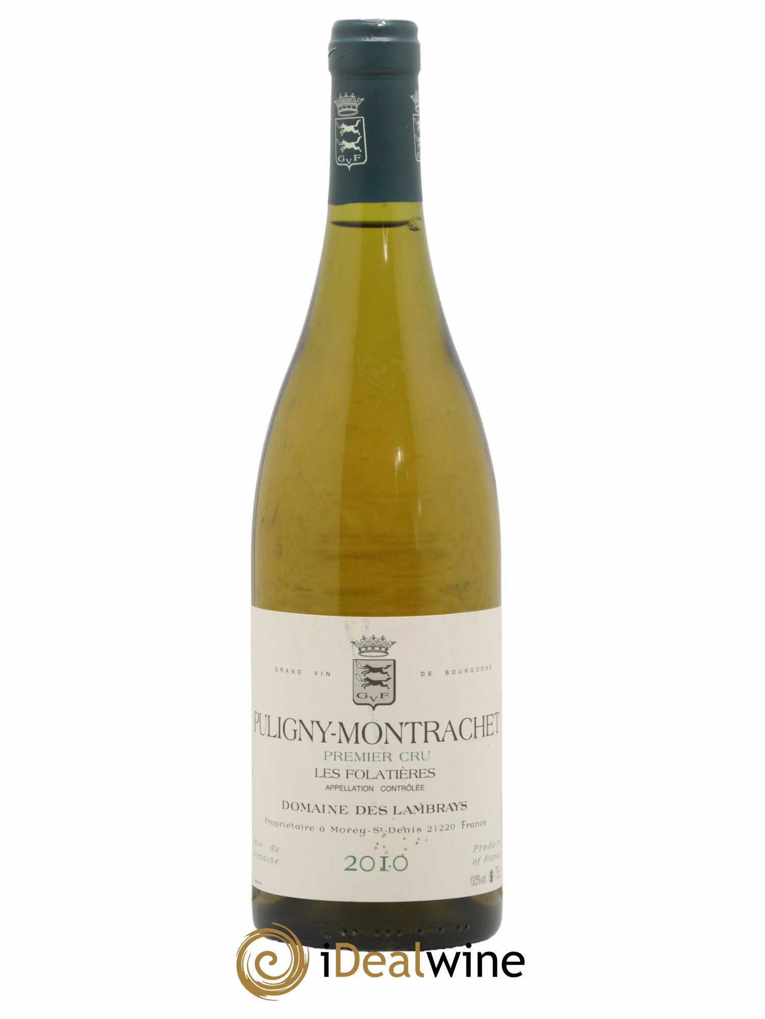 Puligny-Montrachet 1er Cru Les Folatières Domaine des Lambrays 2010 - Lot de 1 bouteille - 0