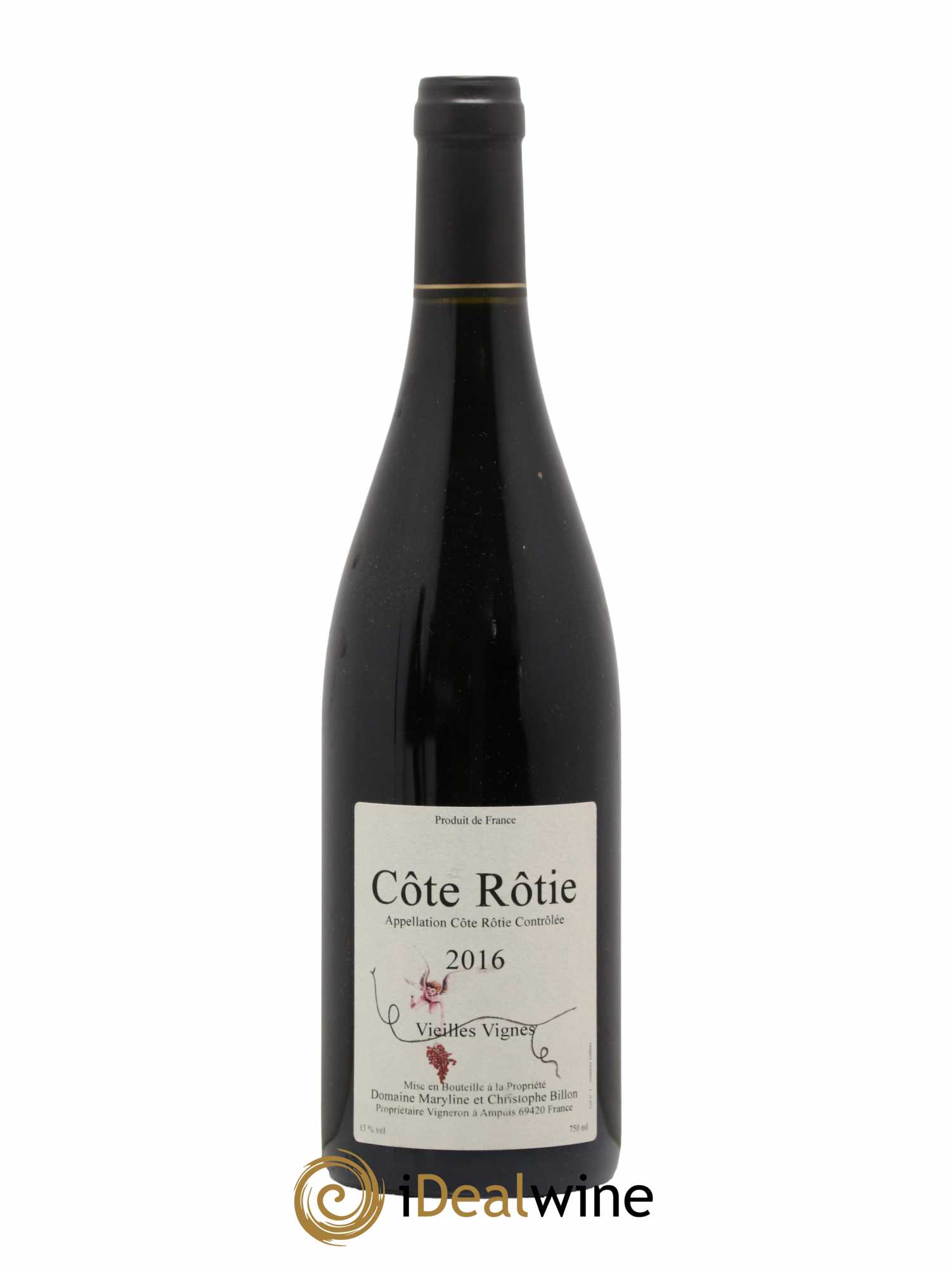 Côte-Rôtie Vieilles Vignes Domaine Maryline Et Christophe Billon 2016 - Lot de 1 bouteille - 0