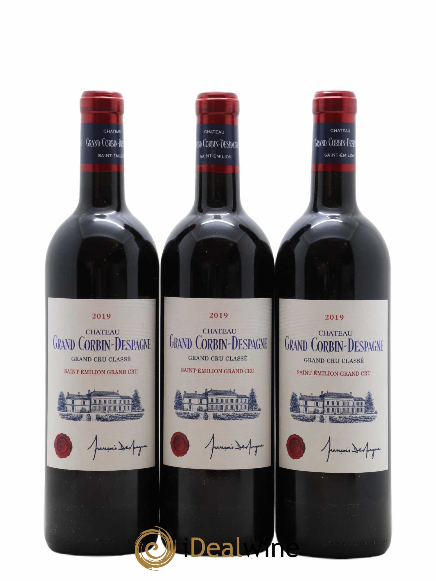 Château Grand Corbin Despagne Grand Cru Classé 2019 - Lotto di 6 bottiglie - 2