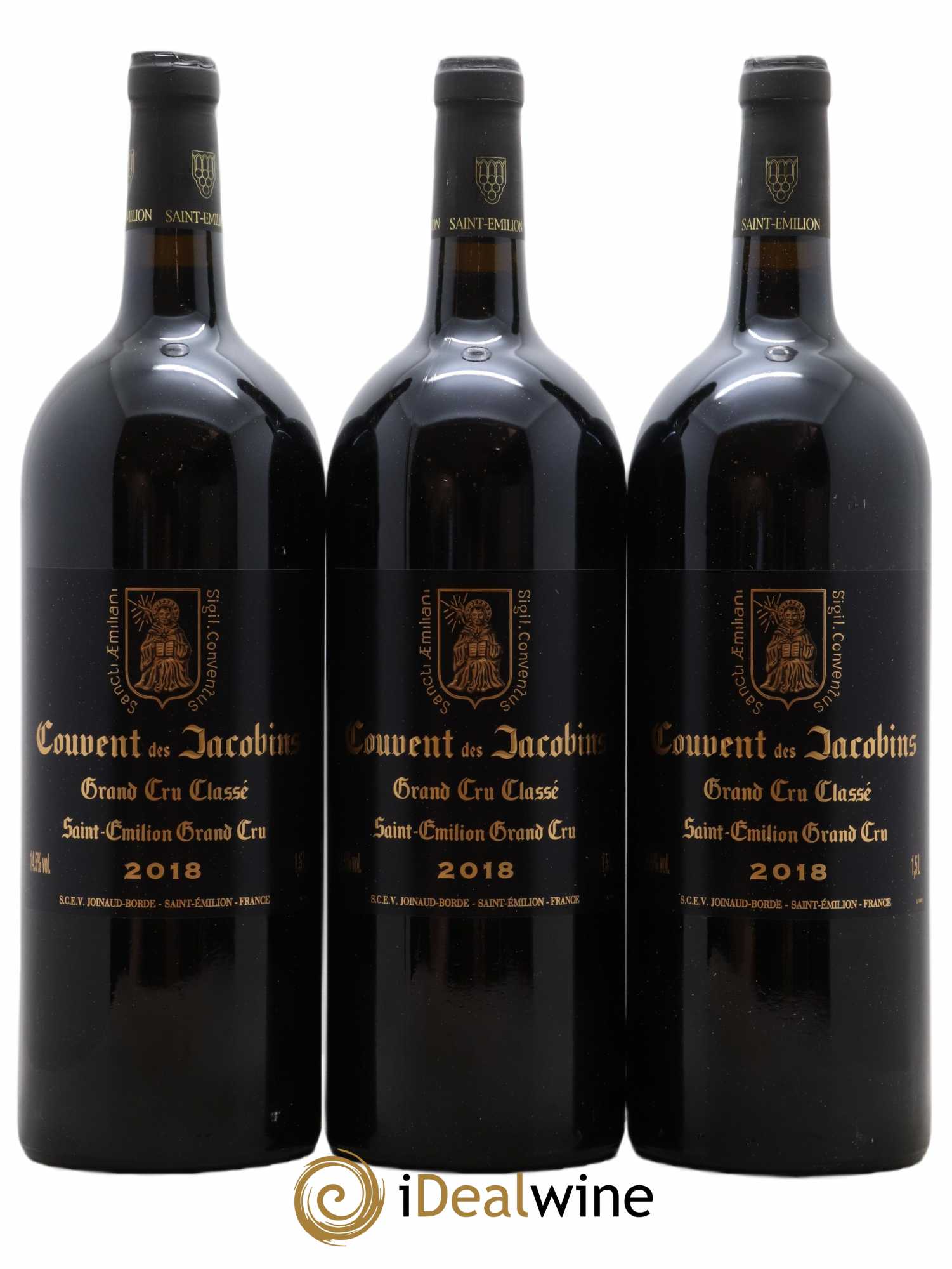 Château Couvent des Jacobins Grand Cru Classé 2018 - Lot de 6 magnums - 1