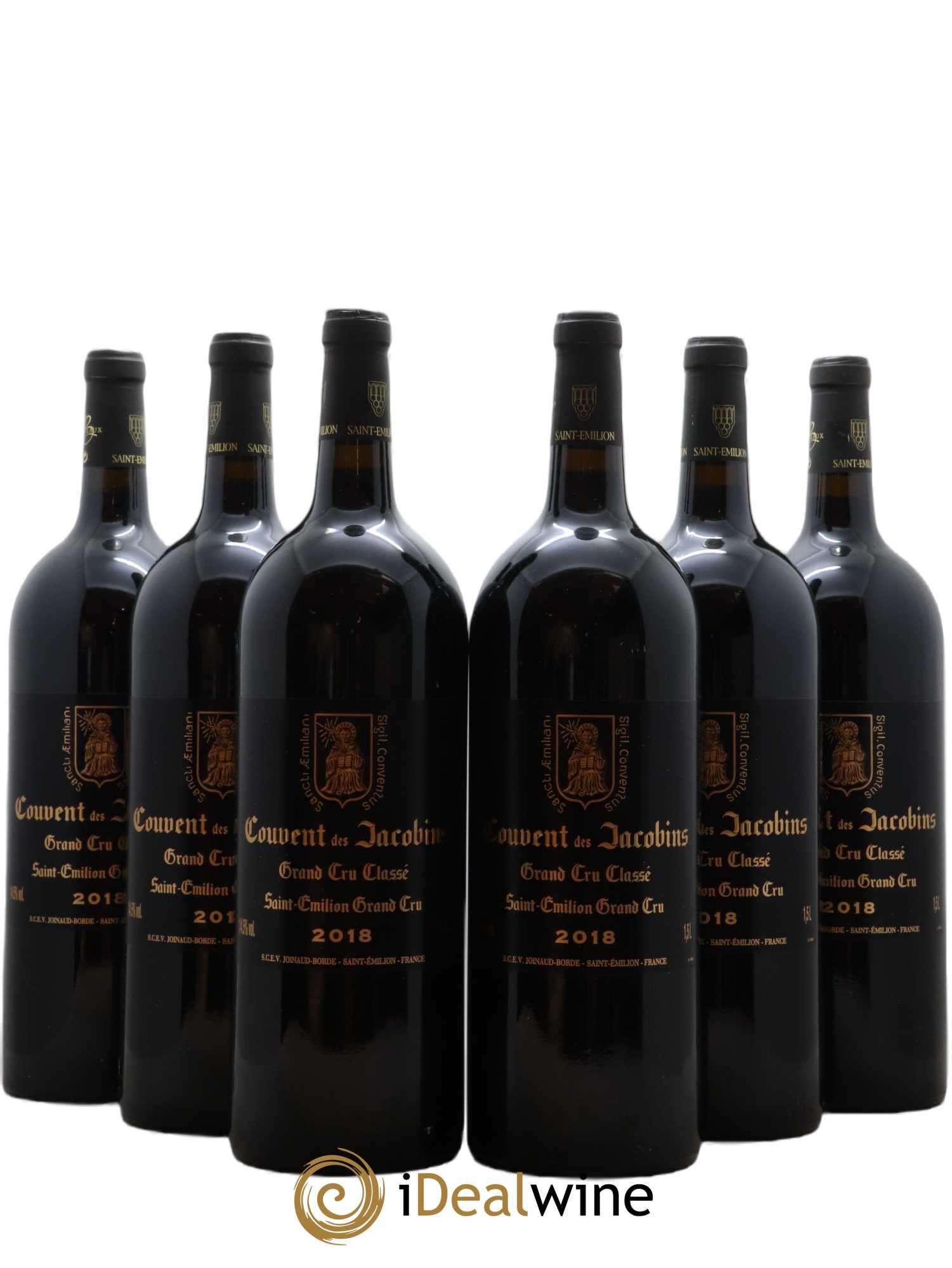 Château Couvent des Jacobins Grand Cru Classé 2018 - Lot de 6 magnums - 0