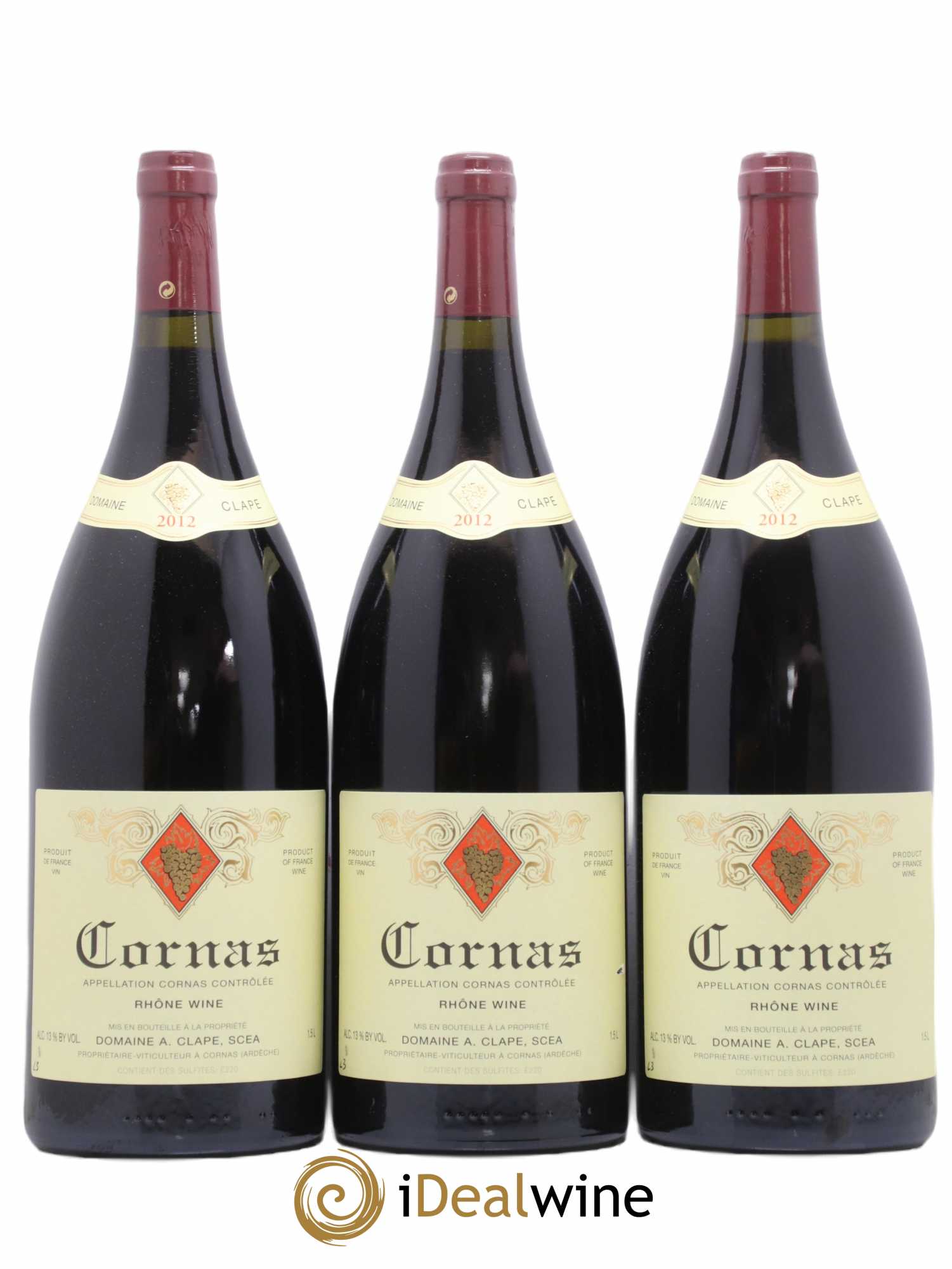 Cornas Auguste Clape 2012 - Lot de 3 magnums - 0