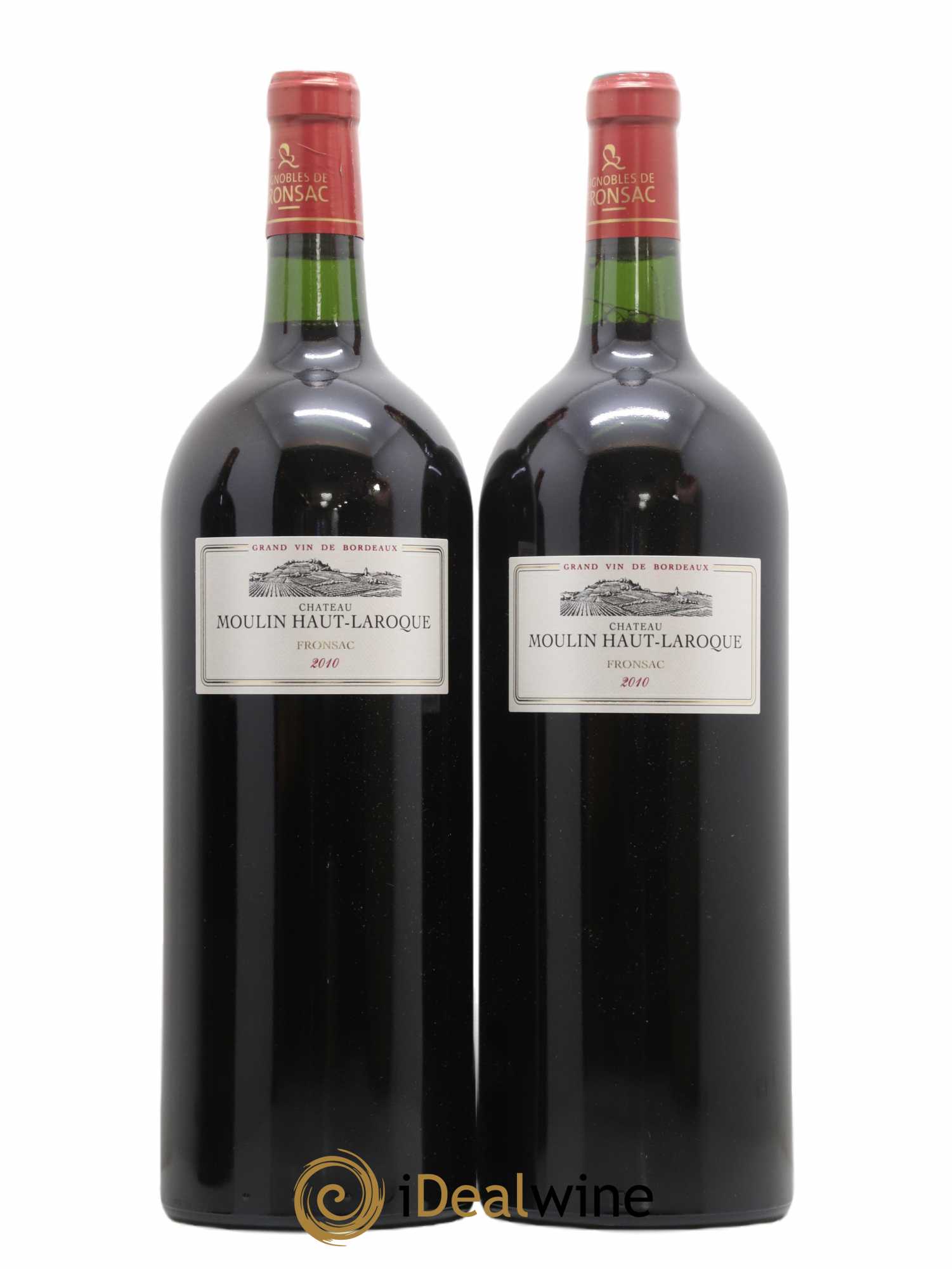 Fronsac Moulin Haut Laroque 2010 - Posten von 2 Magnum - 0