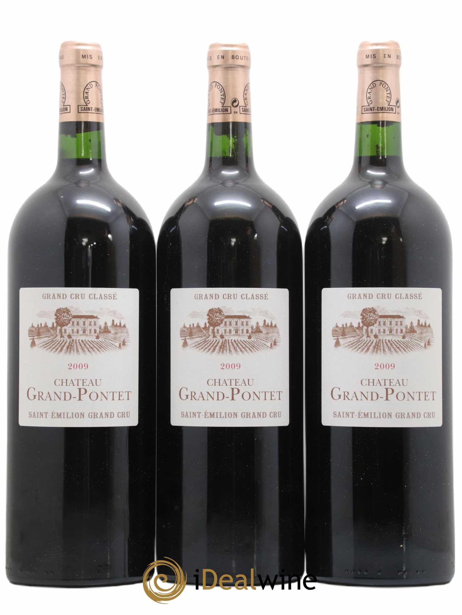 Château Grand Pontet Grand Cru Classé 2009 - Lot de 6 magnums - 1