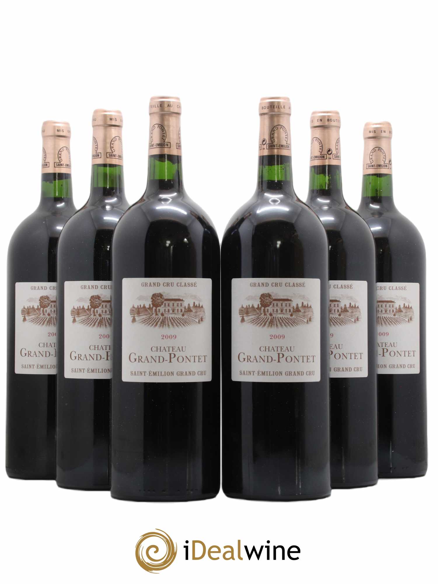 Château Grand Pontet Grand Cru Classé 2009 - Lot de 6 magnums - 0
