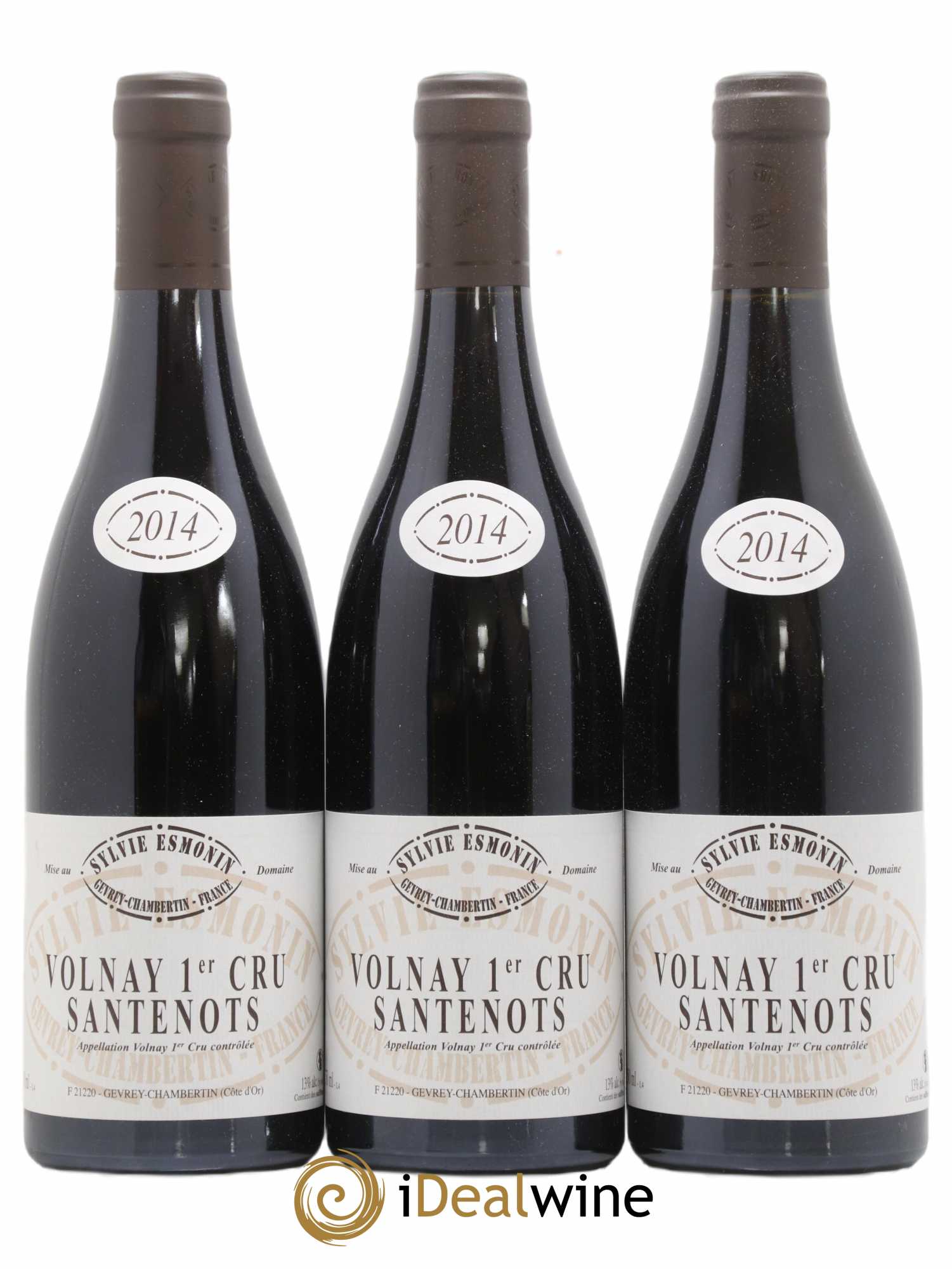 Volnay 1er Cru Santenots Sylvie Esmonin 2014 - Lot de 3 bouteilles - 0