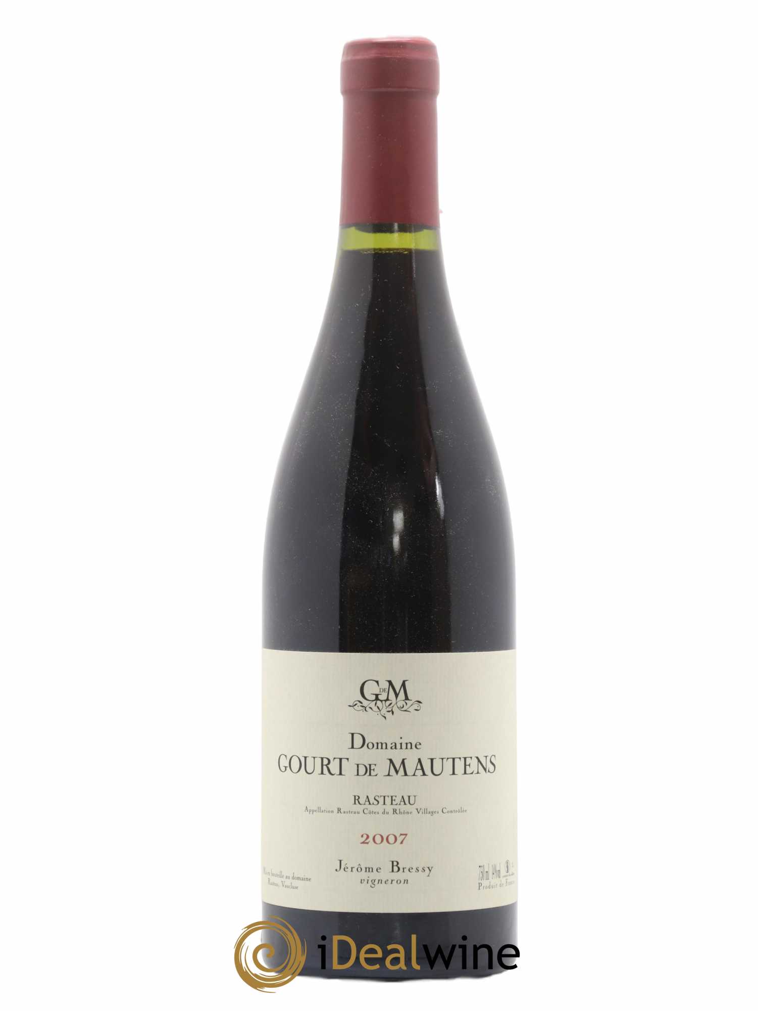 Rasteau Domaine Gourt de Mautens - Jérôme Bressy 2007 - Lot de 1 bouteille - 0