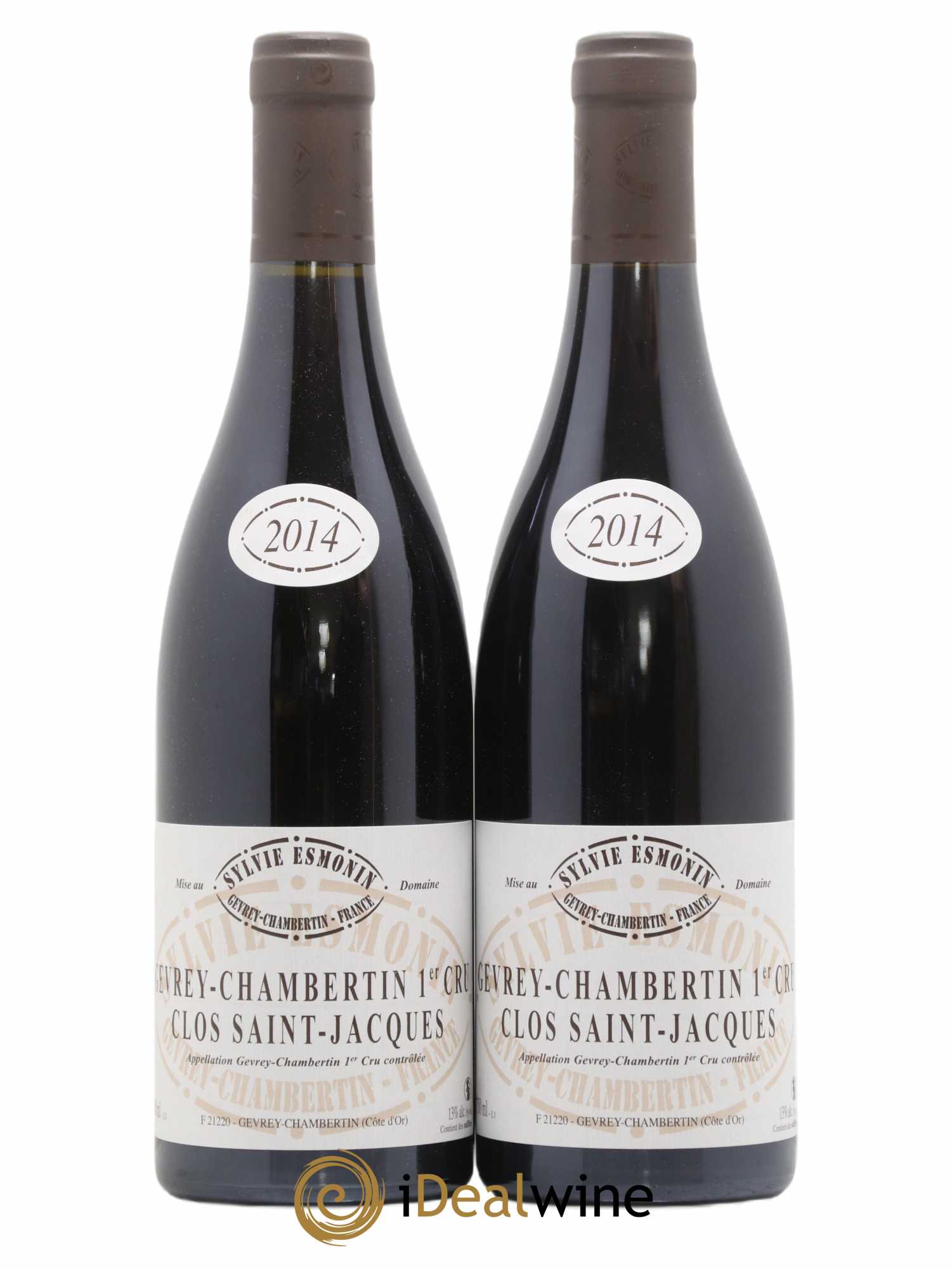 Gevrey-Chambertin 1er Cru Clos Saint Jacques Sylvie Esmonin 2014 - Lot de 2 bouteilles - 0
