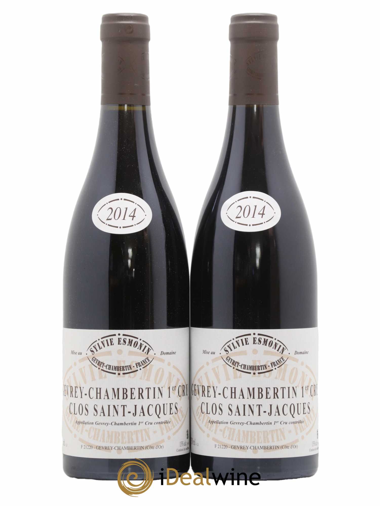 Gevrey-Chambertin 1er Cru Clos Saint Jacques Sylvie Esmonin 2014 - Lot de 2 bouteilles - 0