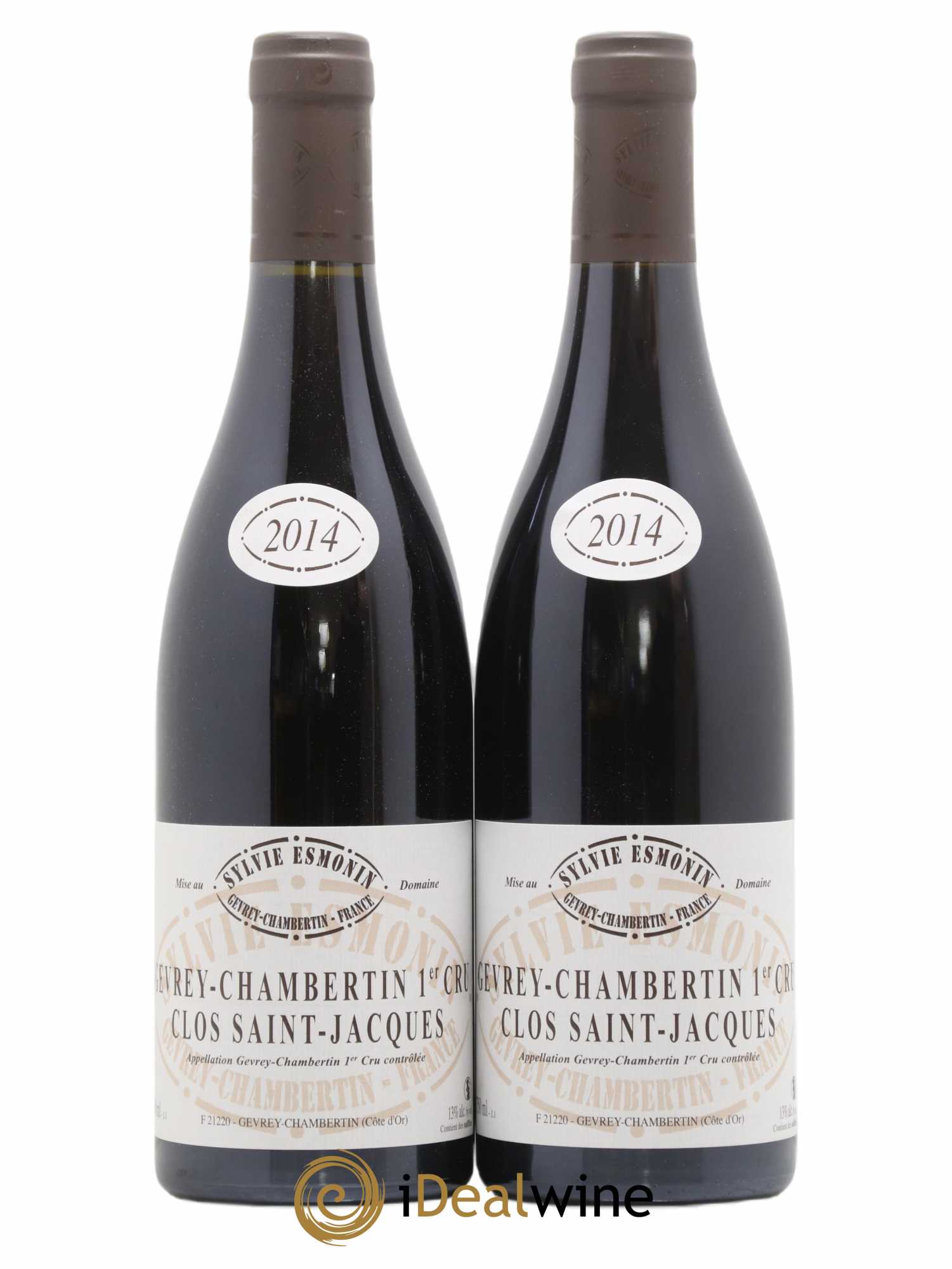 Gevrey-Chambertin 1er Cru Clos Saint Jacques Sylvie Esmonin 2014 - Lot de 2 bouteilles - 0