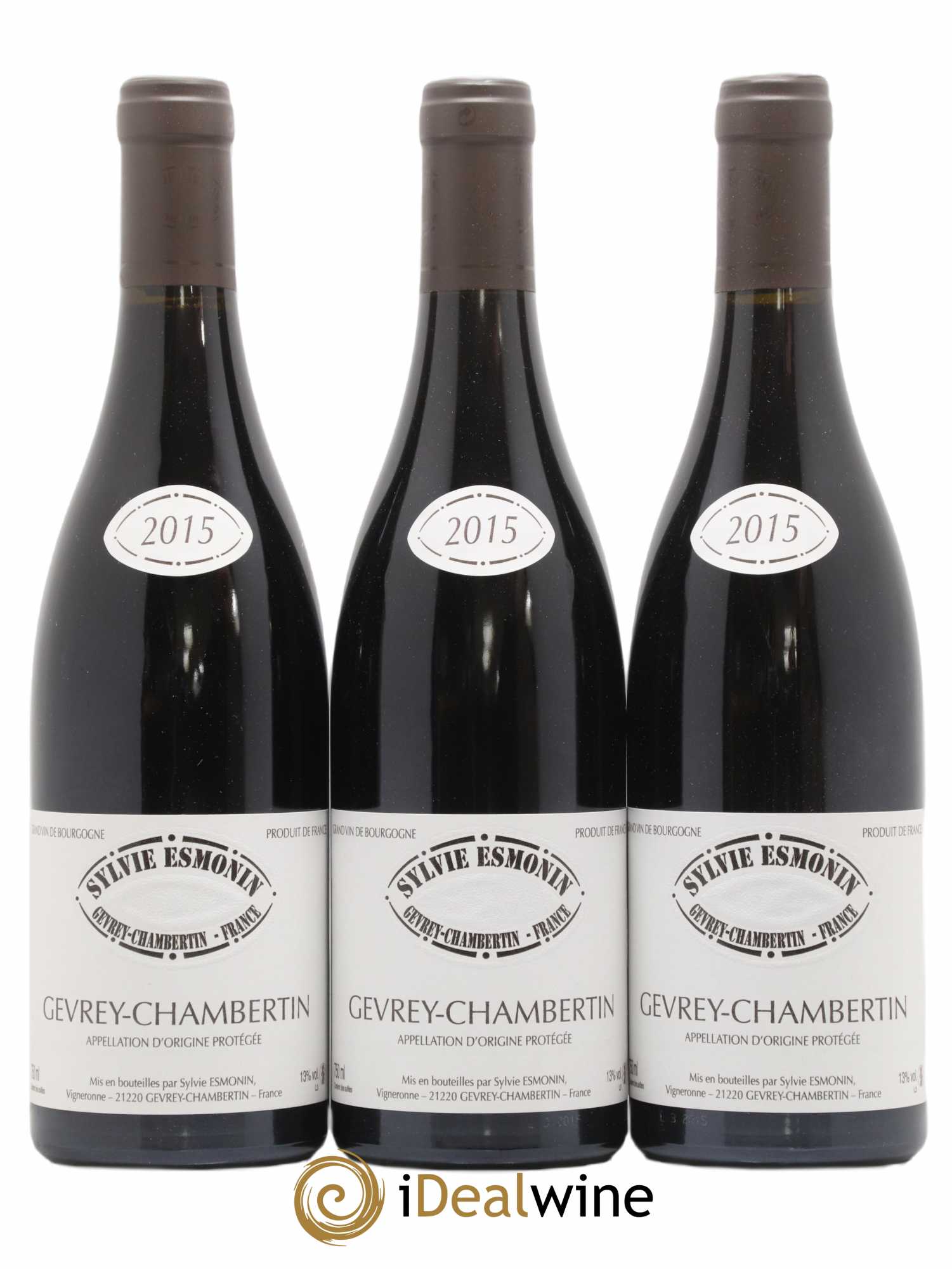 Gevrey-Chambertin Sylvie Esmonin 2015 - Lot de 3 bouteilles - 0